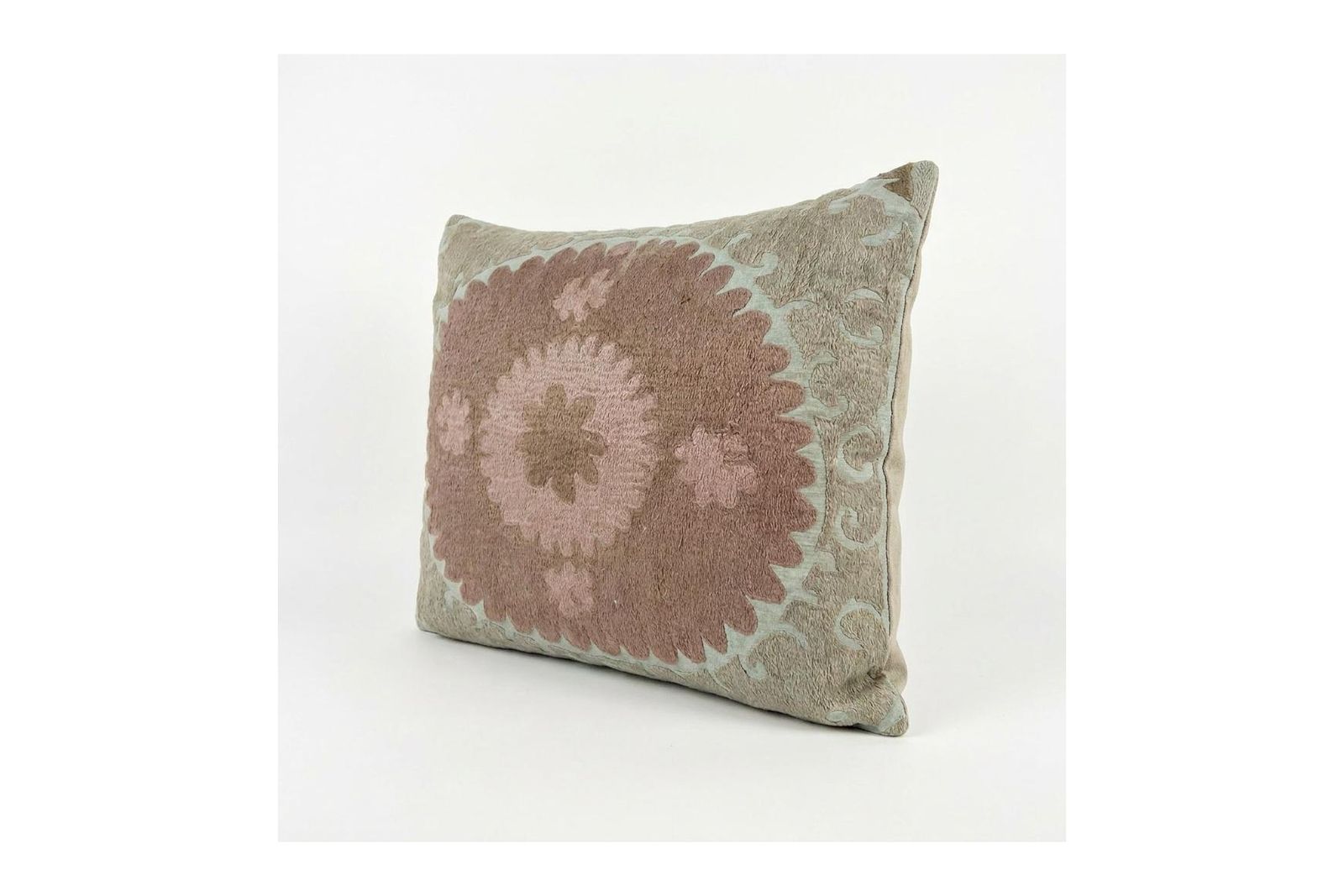 Floral Suzani Pillow Cover 56 X 69 Cm photo for sale