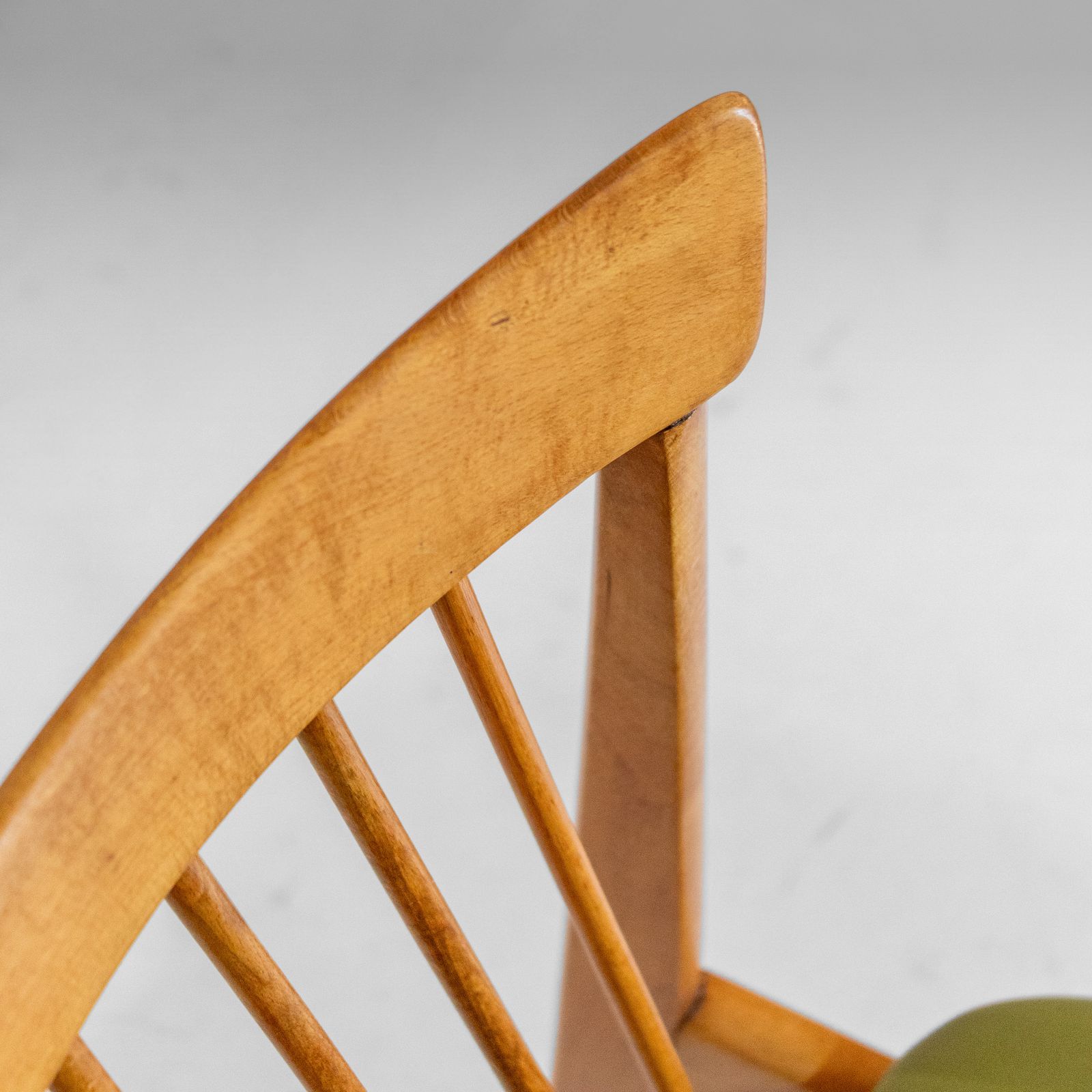 3800.0 Four Mid Century Modern Italian Wood Dining Chairs In The Style Of Ico Parisi photo