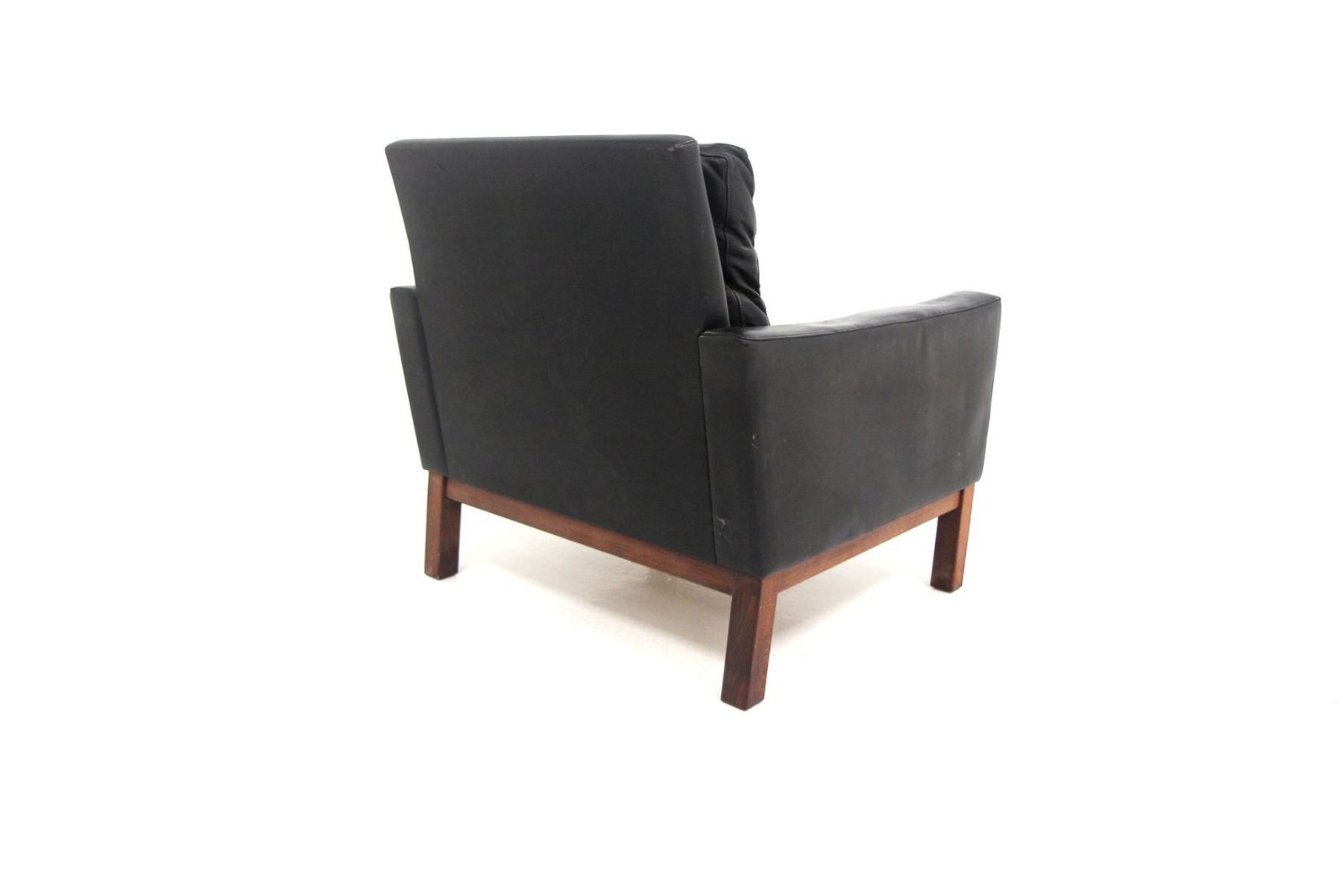 Fauteuil scandinave en cuir, Suède, 1960 photo Mobilier