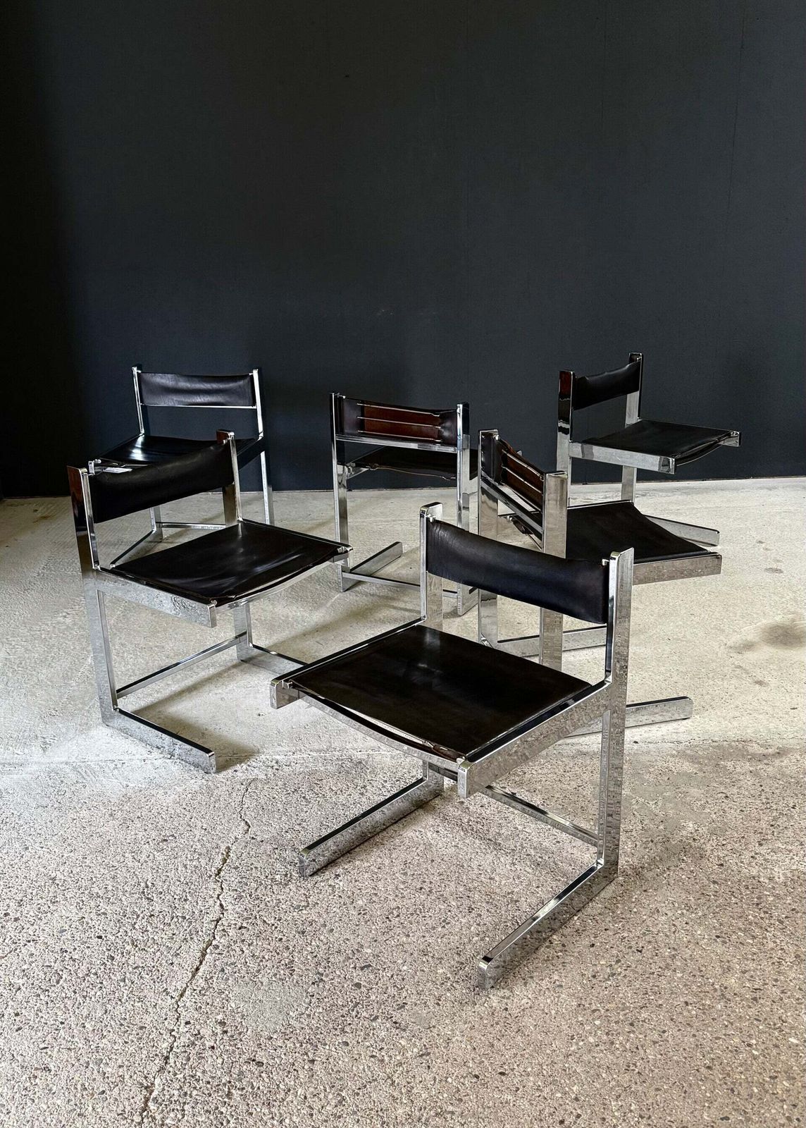 Brutalist Design Dining Chairs By Sigma Furniture, 1967 Belgium photo 7000.0