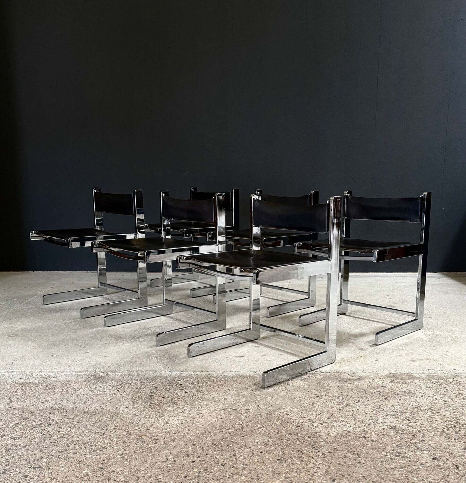 Brutalist Design Dining Chairs By Sigma Furniture, 1967 Belgium photo buy