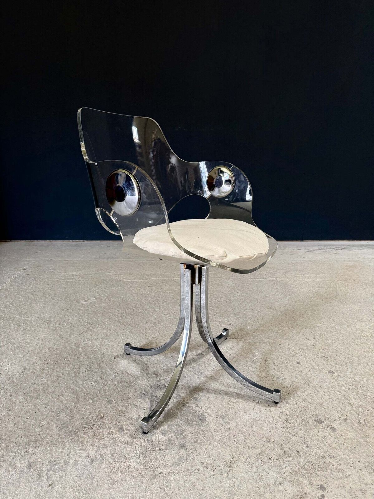 photo buy Mcm Design Dining Chair Set By Boris Tabacoff, France 1970's