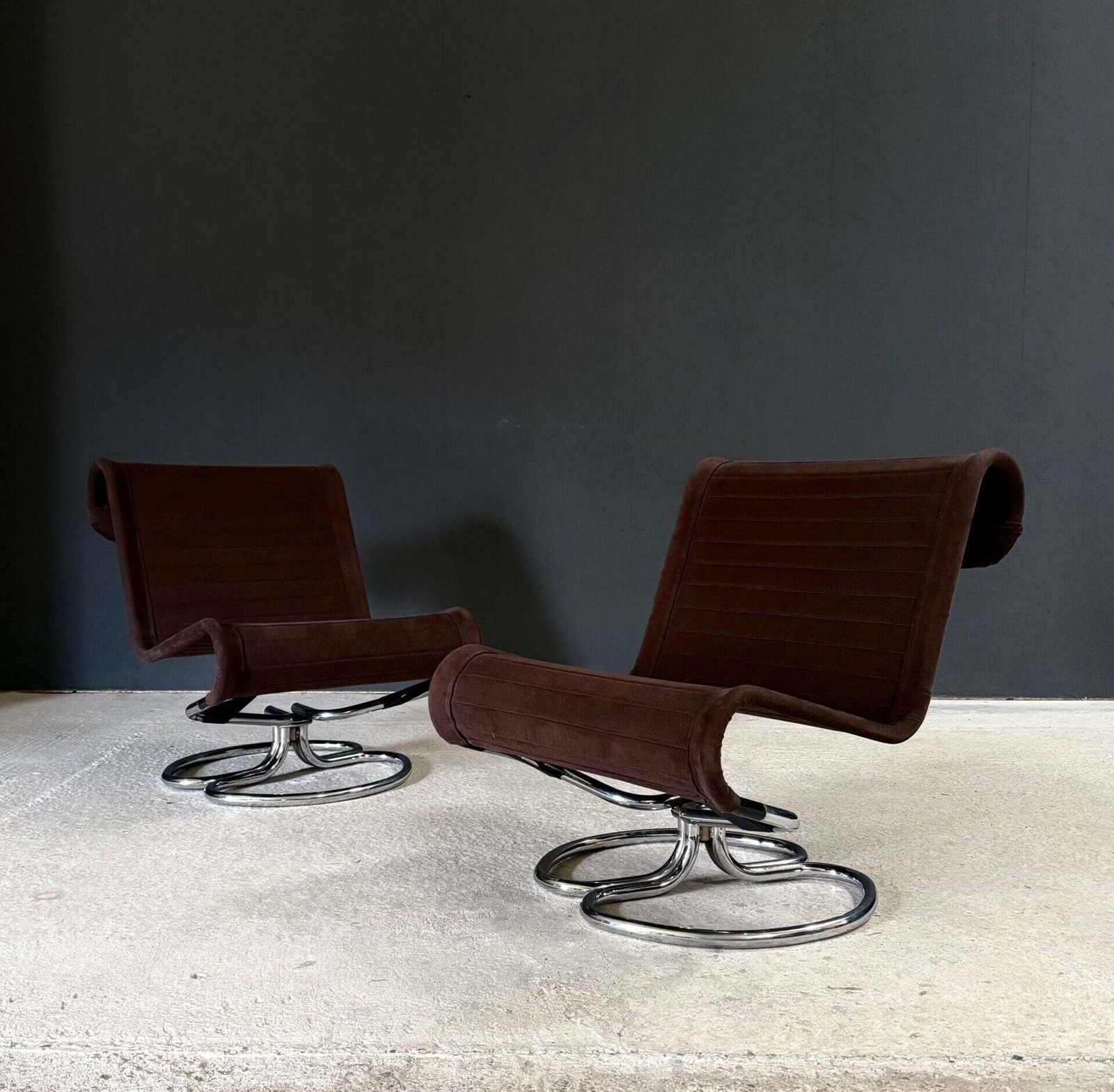 Mcm Design "Spaghetti" Lounge Chairs van Jan Dranger & Johan Huldt voor Ulferts Fabriker, jaren 1970