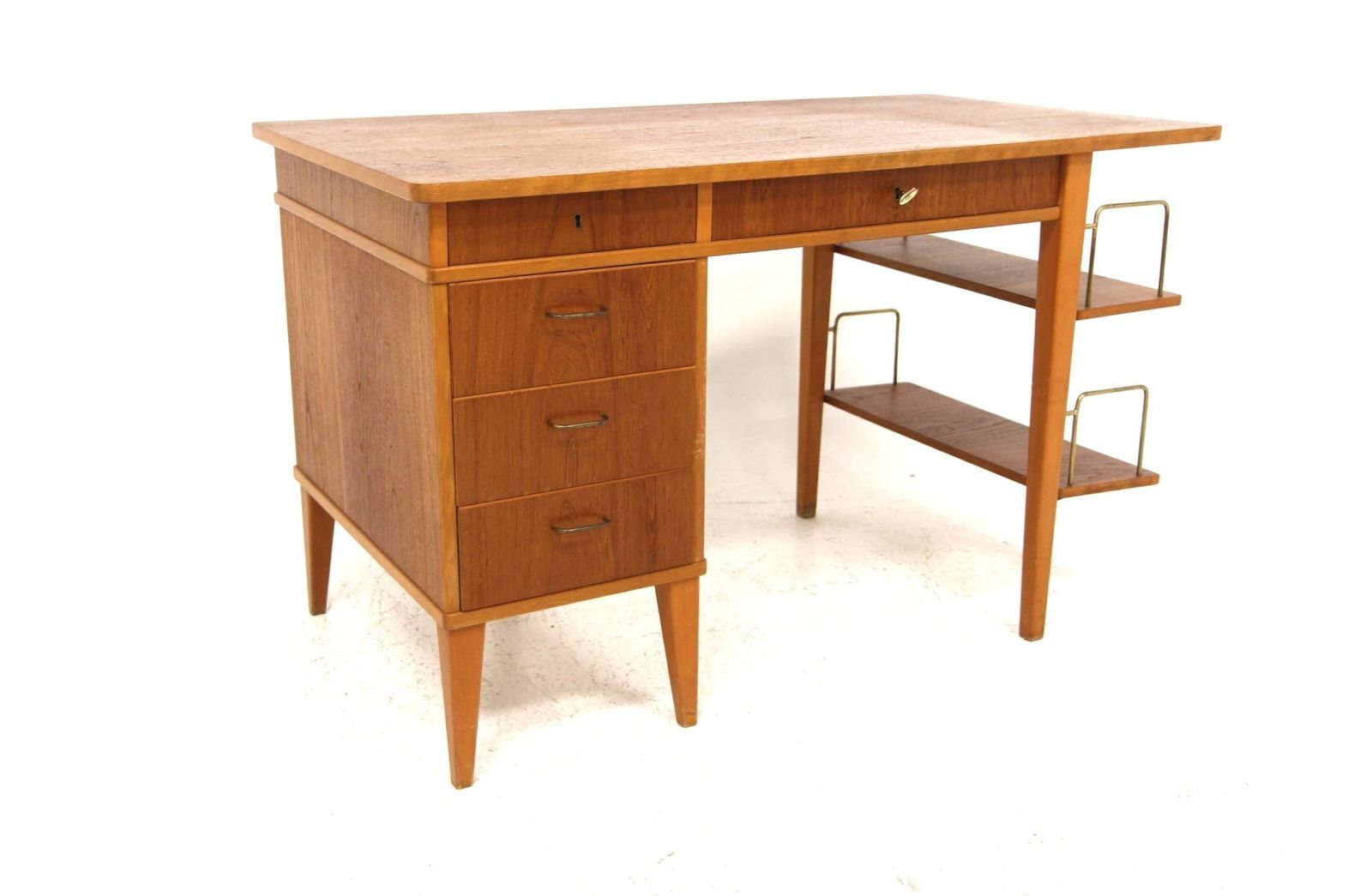 Scandinavian Teak Desk, Sweden, 1960