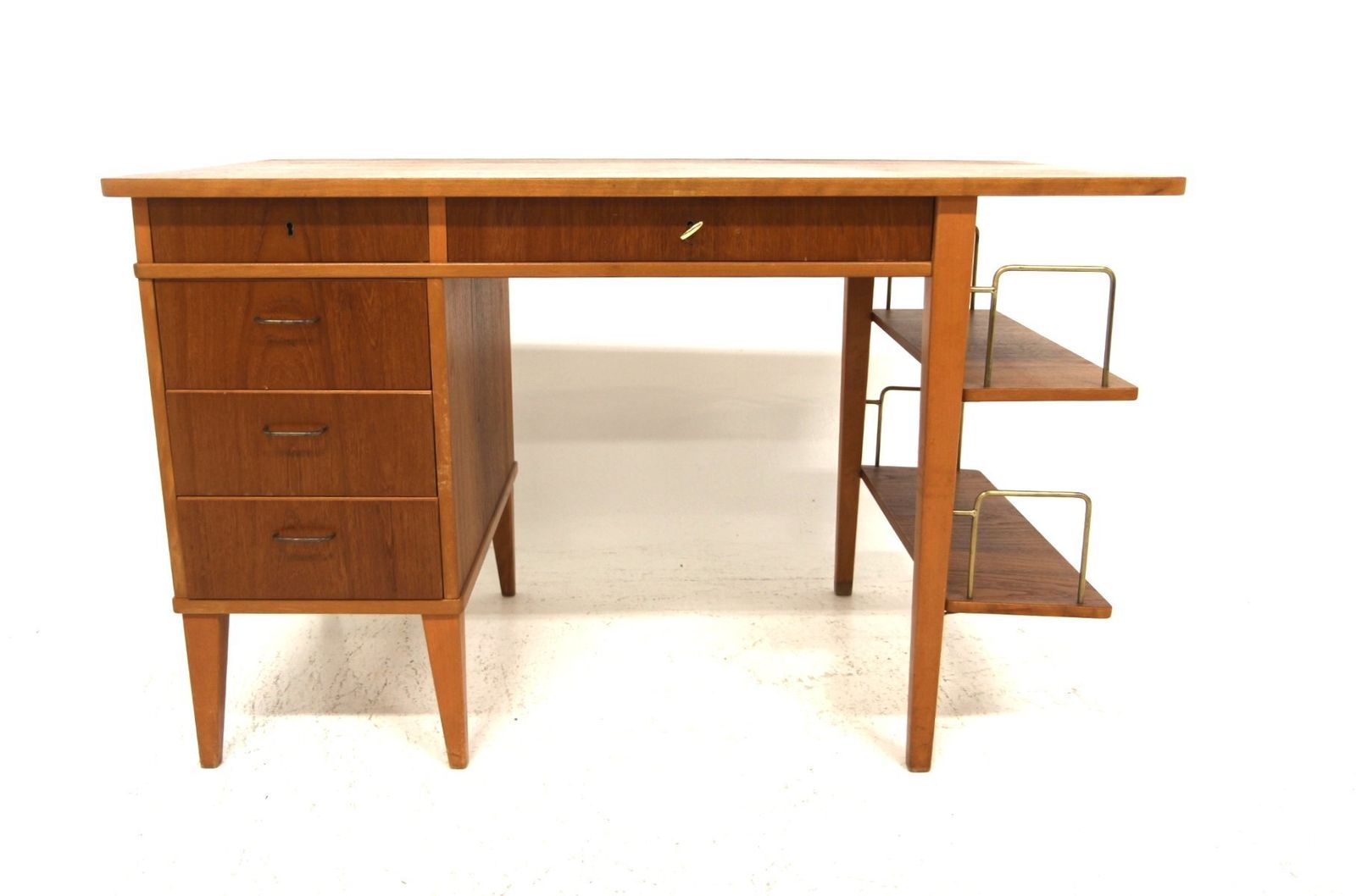 Scandinavian Teak Desk, Sweden, 1960 photo furniture
