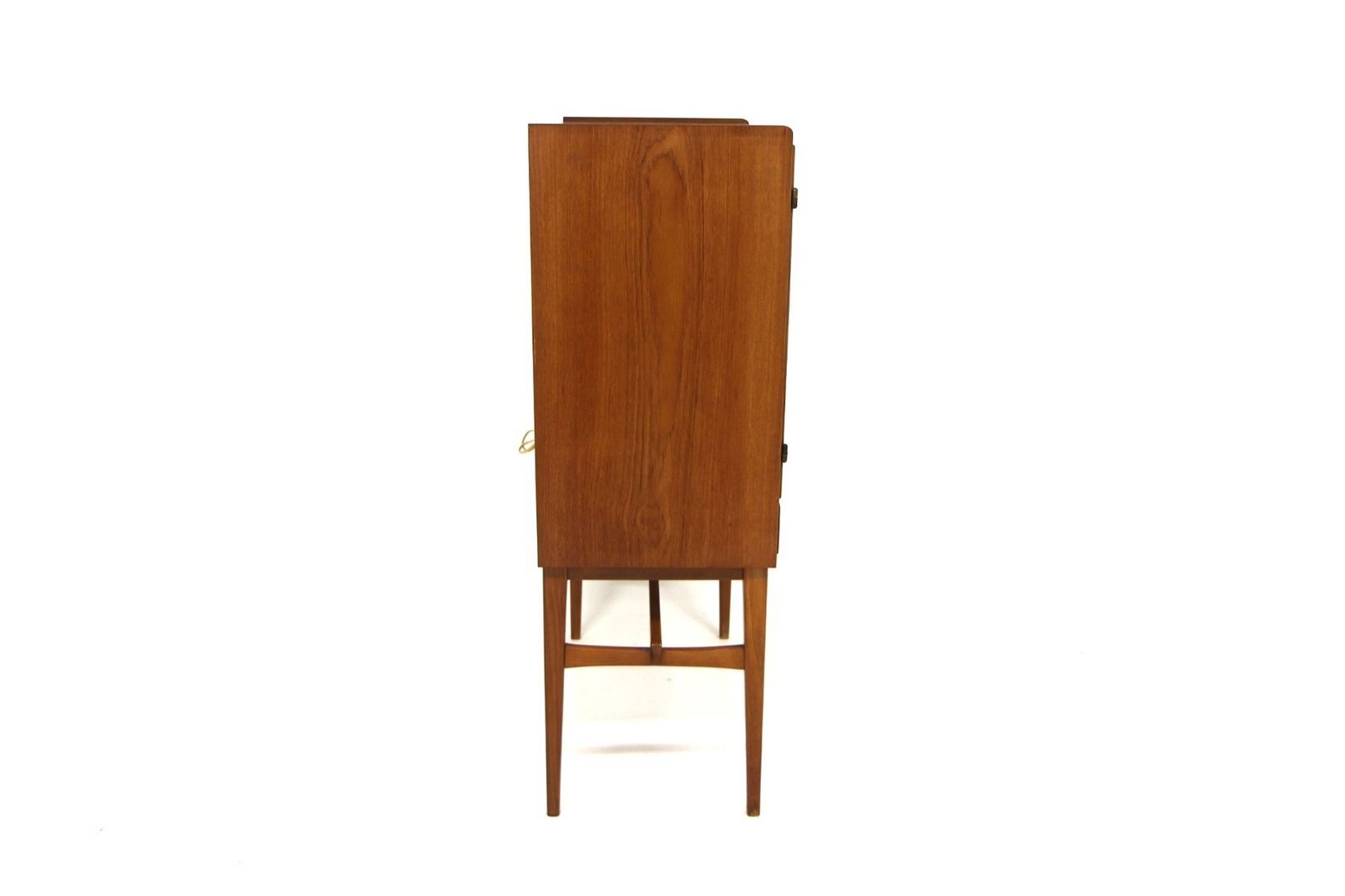 Cabinet bar scandinave en teck, Suède, 1950 photo for sale
