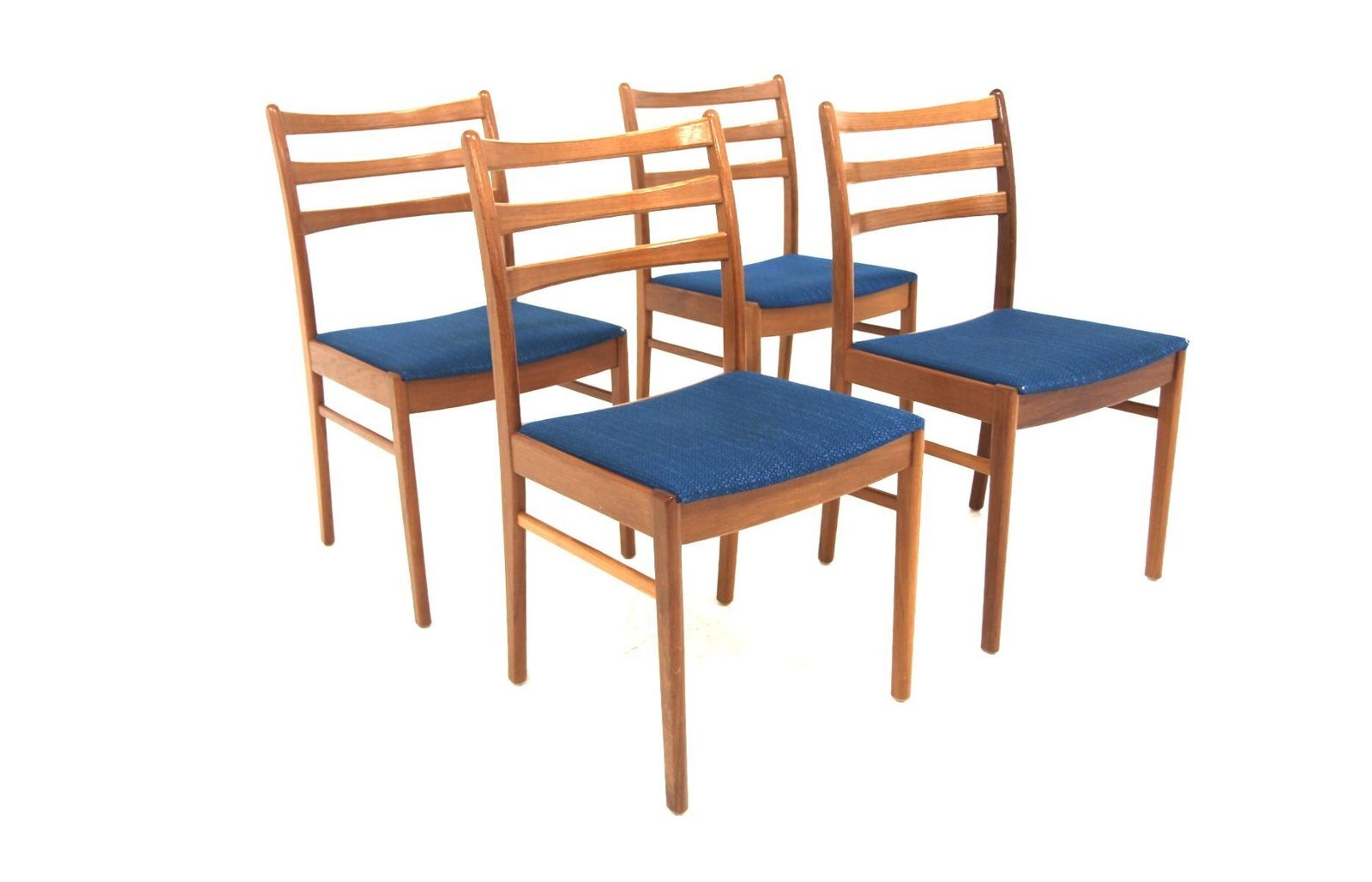 Lot de 4 chaises scandinaves en teck, NC Industrier, Valdemarksvik, Suède, 1960