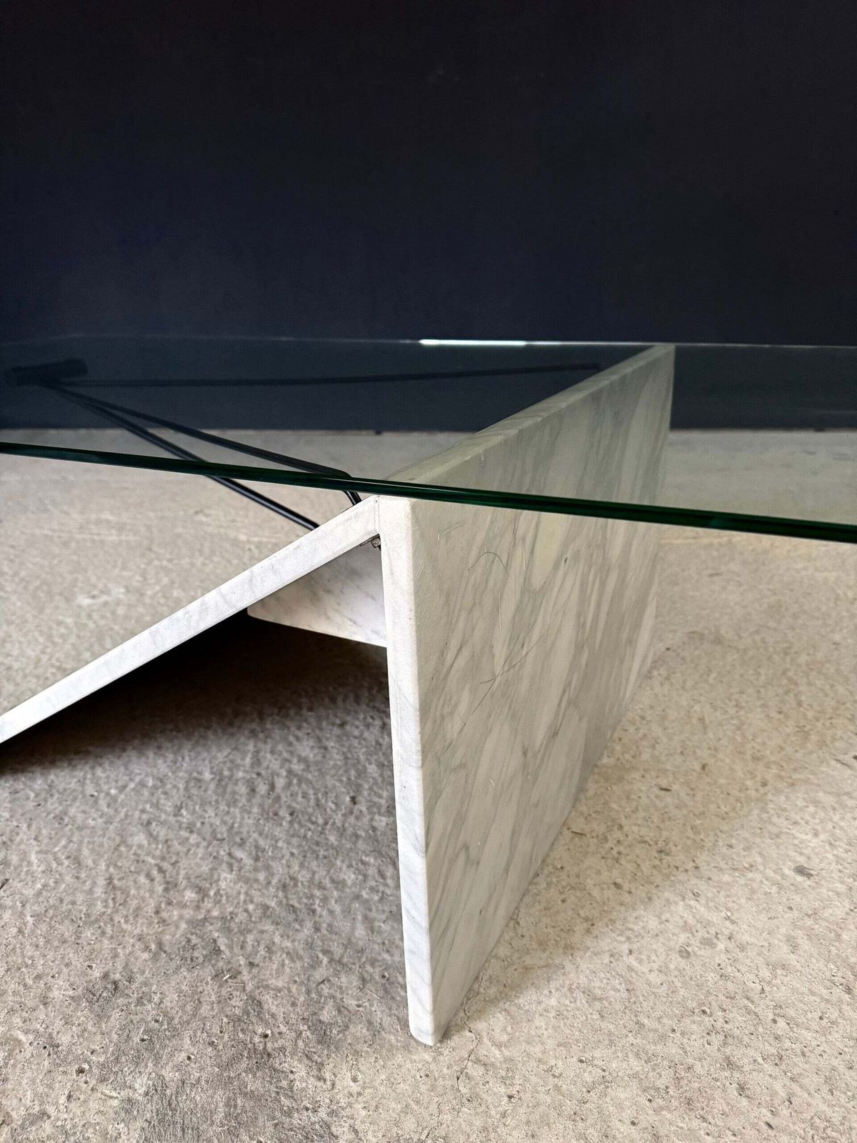 Postmodern Architectural Design Coffee Table, Italy 1980's photo for sale