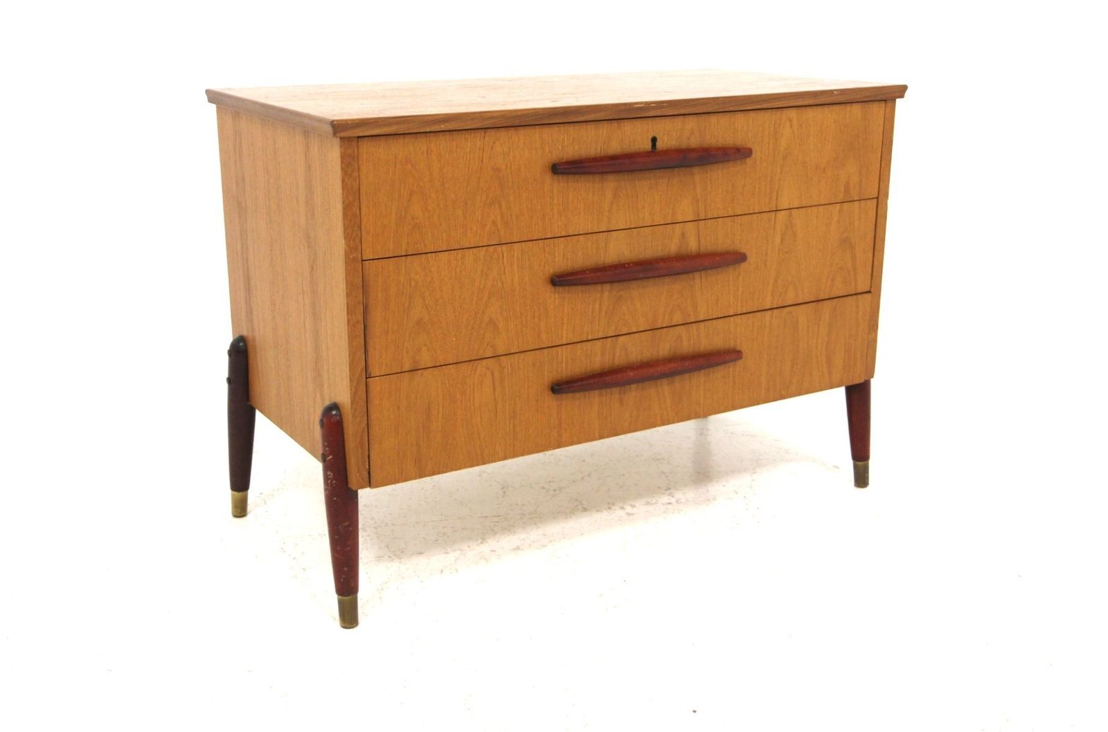 Commode scandinave en teck pour Bröderna Gustavssons, Markaryd, 1960