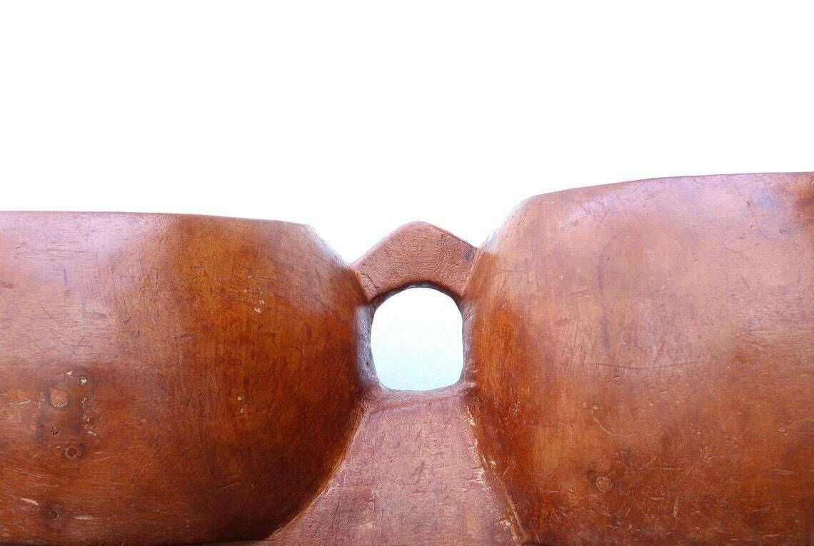 Huge African Wood Planter, 1970s / Stand, Display, Africa, Cactus Plant Holder, Boho Chic Furniture, Folk photo 472.0