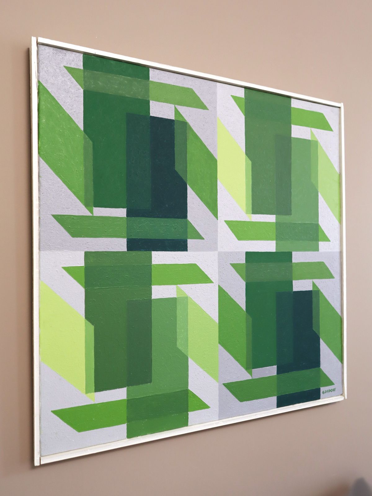 Shifts In Green, olieverfschilderij photo for sale