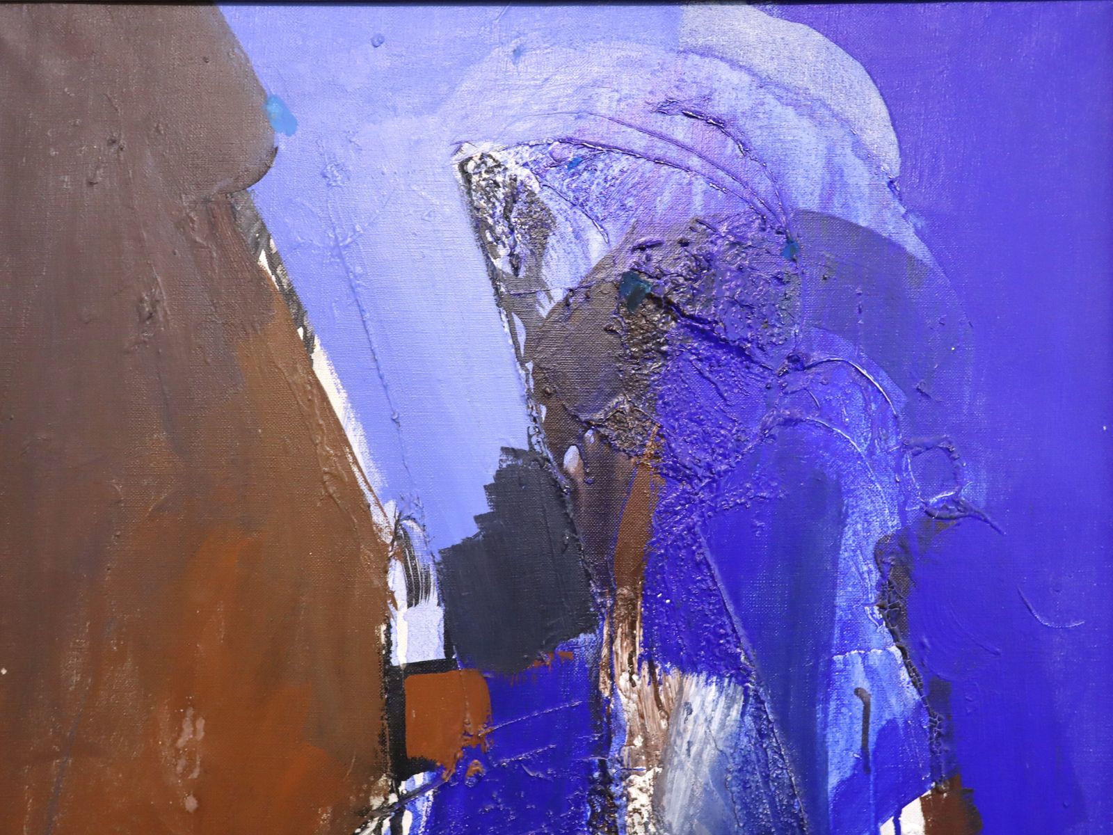 Blue Division , Oil Painting, Mid 20th Century photo 968.0