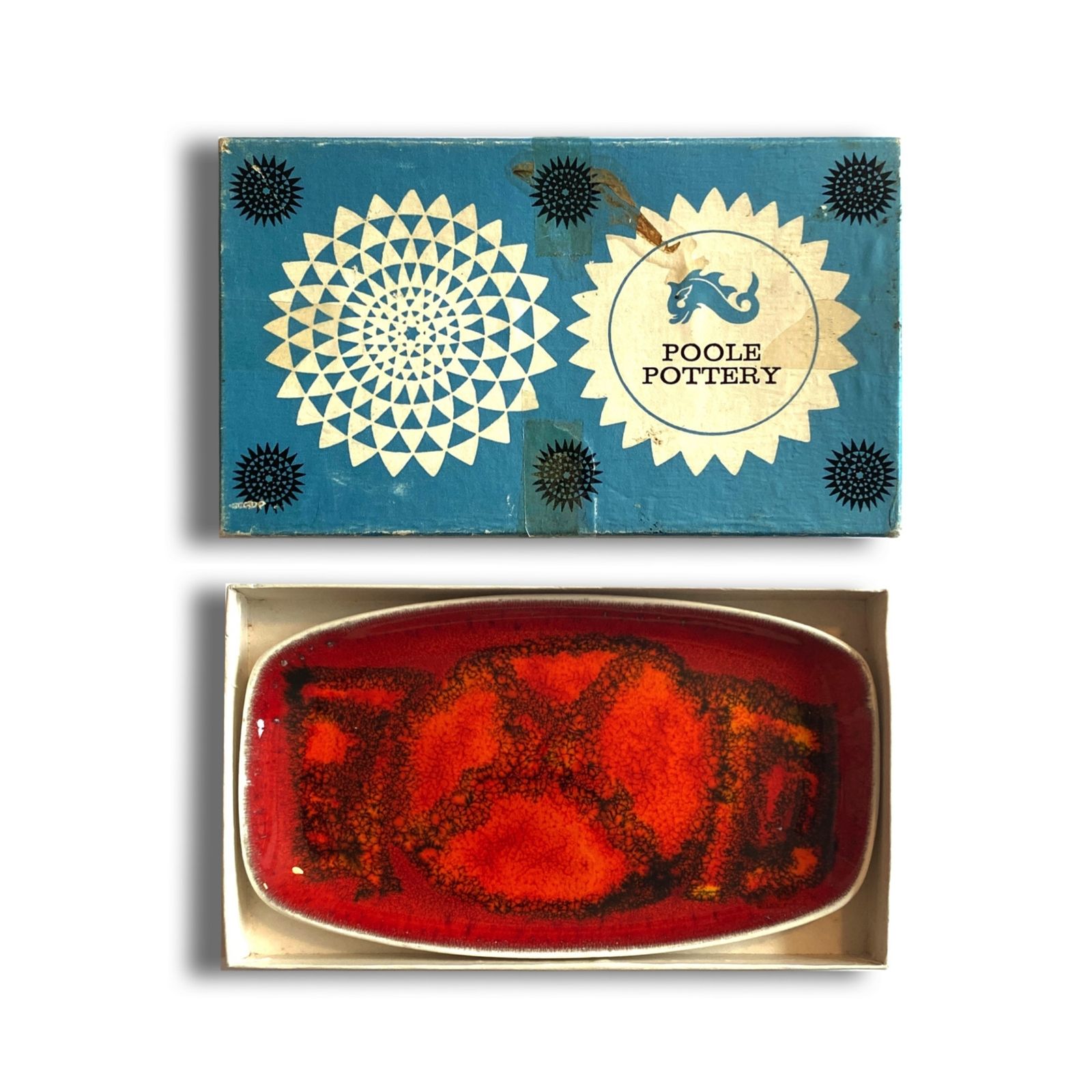 Poole Pottery Delphis 361 Pin Dish By Carol Cutler, Mid Century Modern English Ceramics
