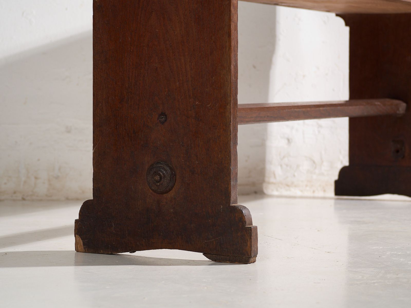 Antique Organ Bench With Drawer In Oak Wood  Central Europe Circa 1920 photo furniture
