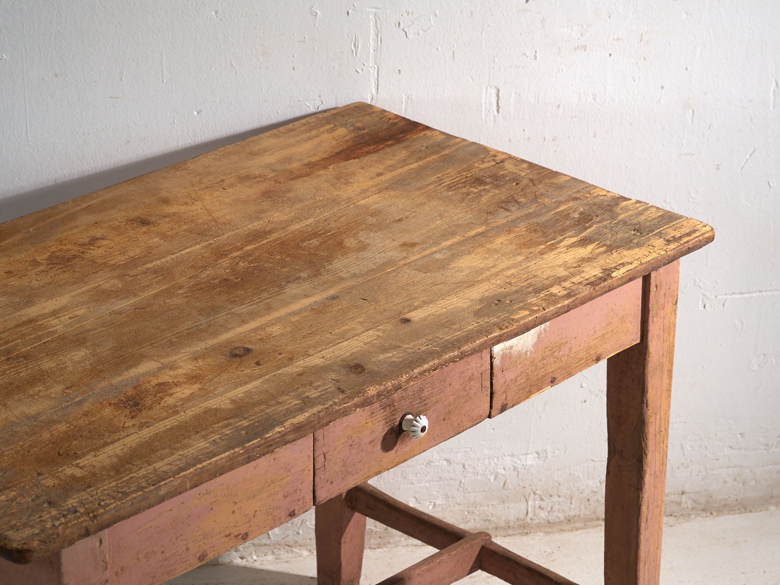 Antique Kitchen Table In Pine Wood Central Europe Circa 1900 photo furniture