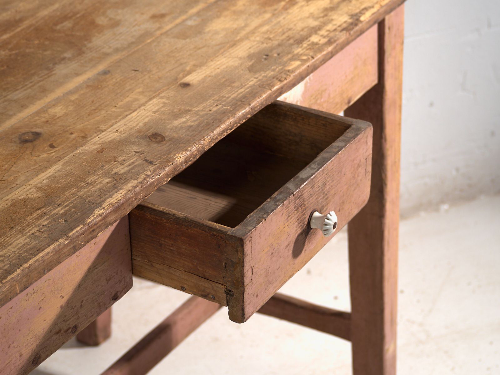 Antique Kitchen Table In Pine Wood Central Europe Circa 1900 photo for sale