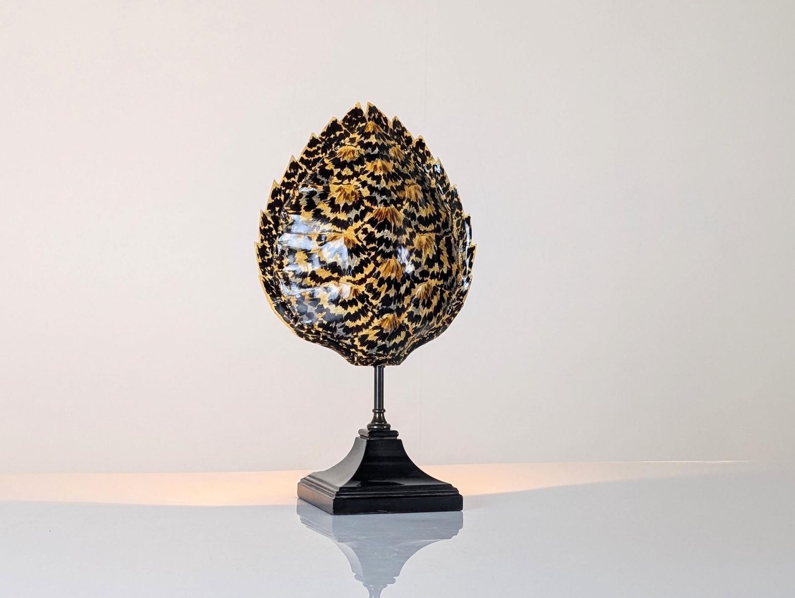 Turtle Shell Table Lamp In Resin, Maison Jansen, 1970s photo furniture