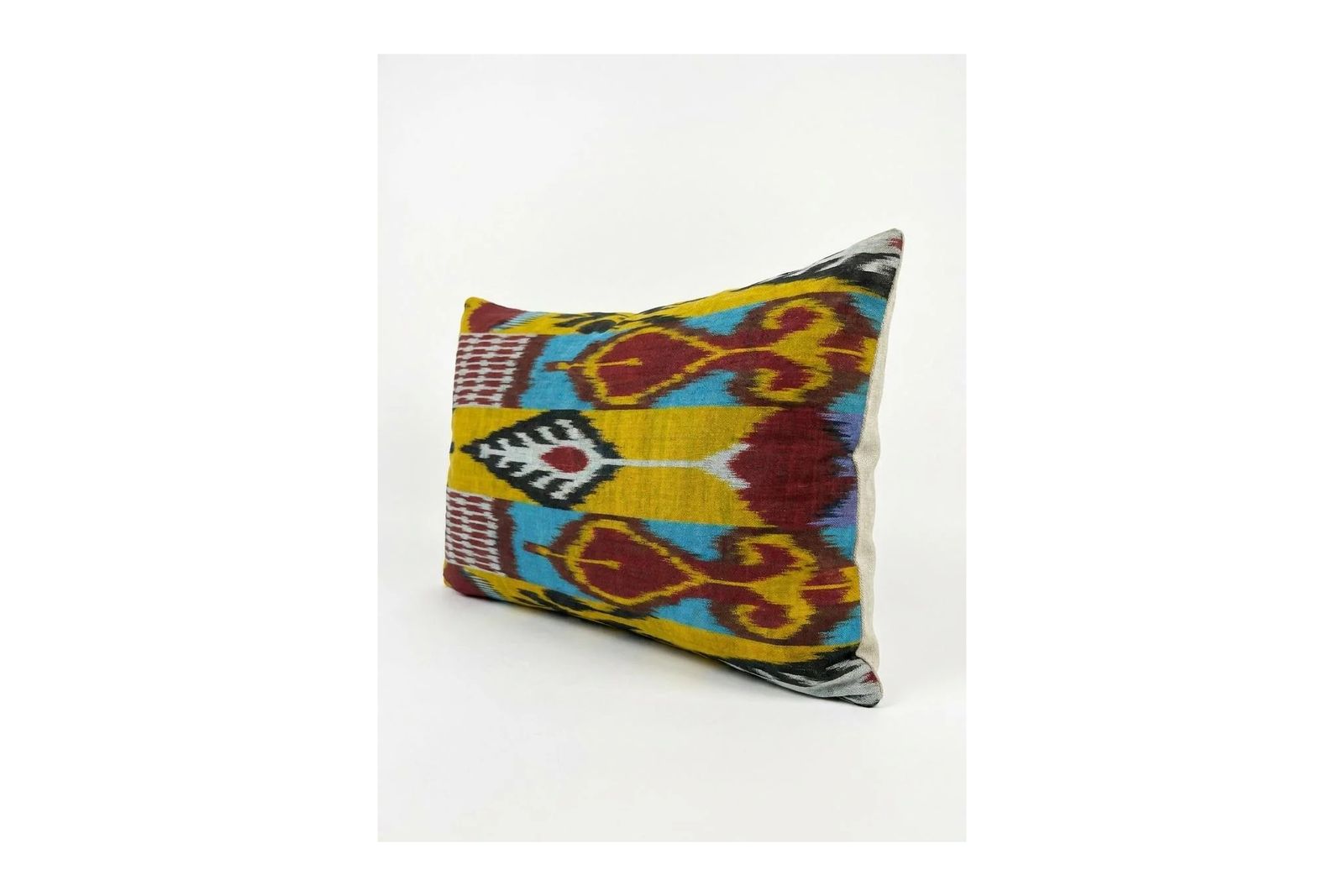 Housse de coussin lombaire en velours de soie, 33 x 48 cm photo for sale