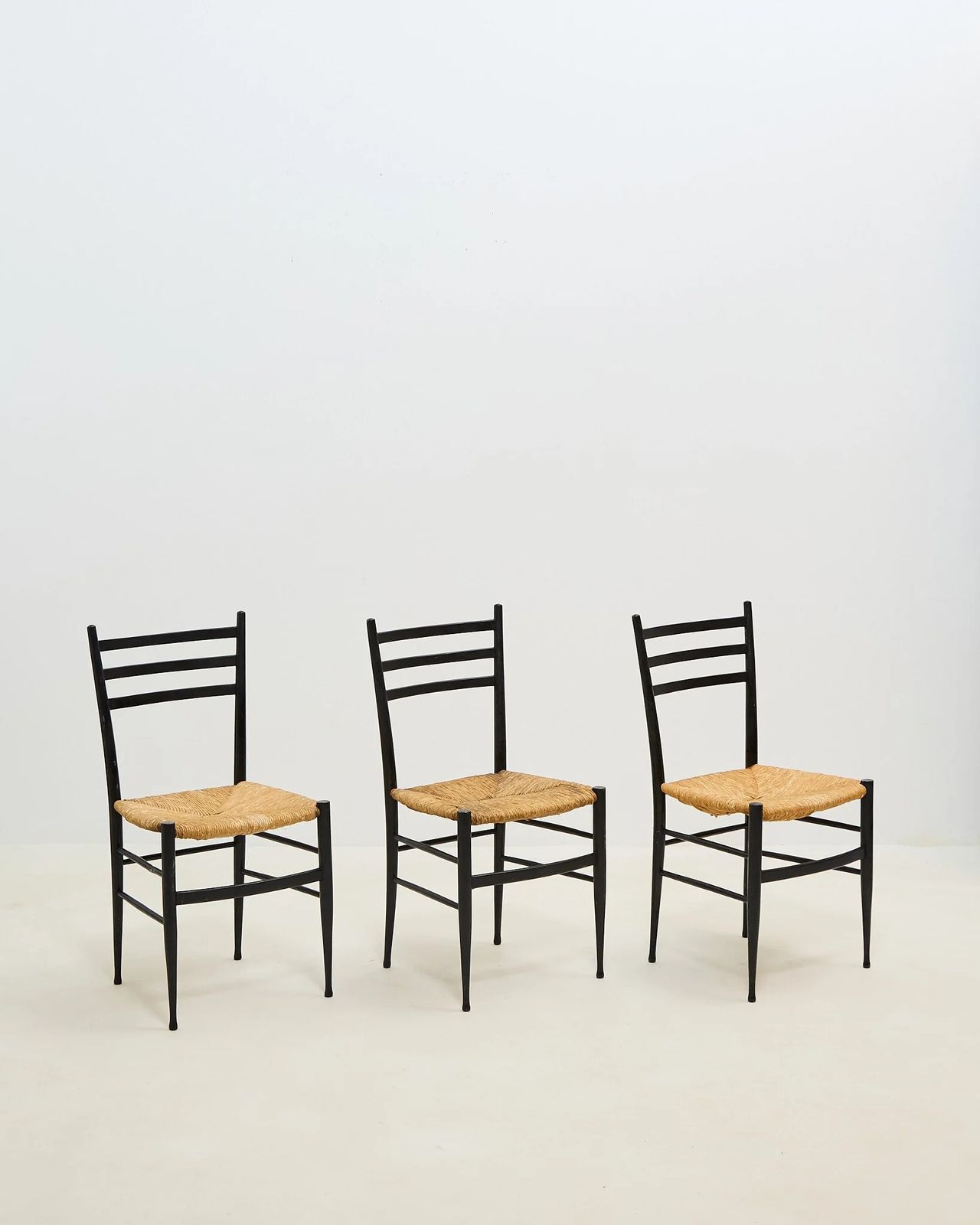 Gio Ponti Style Chairs X 6, 1950s photo Furniture