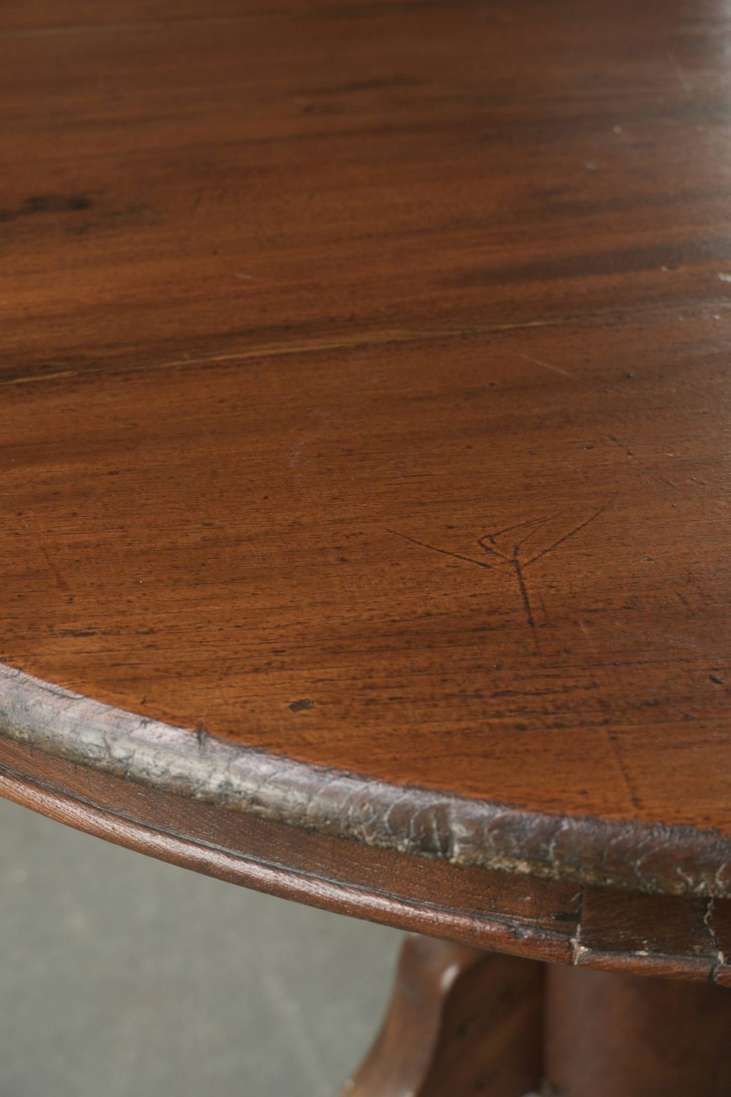 Beautiful, Subtle, Round, Rustic Wooden Dining Table With A Lovely Appearance And A Beautiful Patina. photo 723.0
