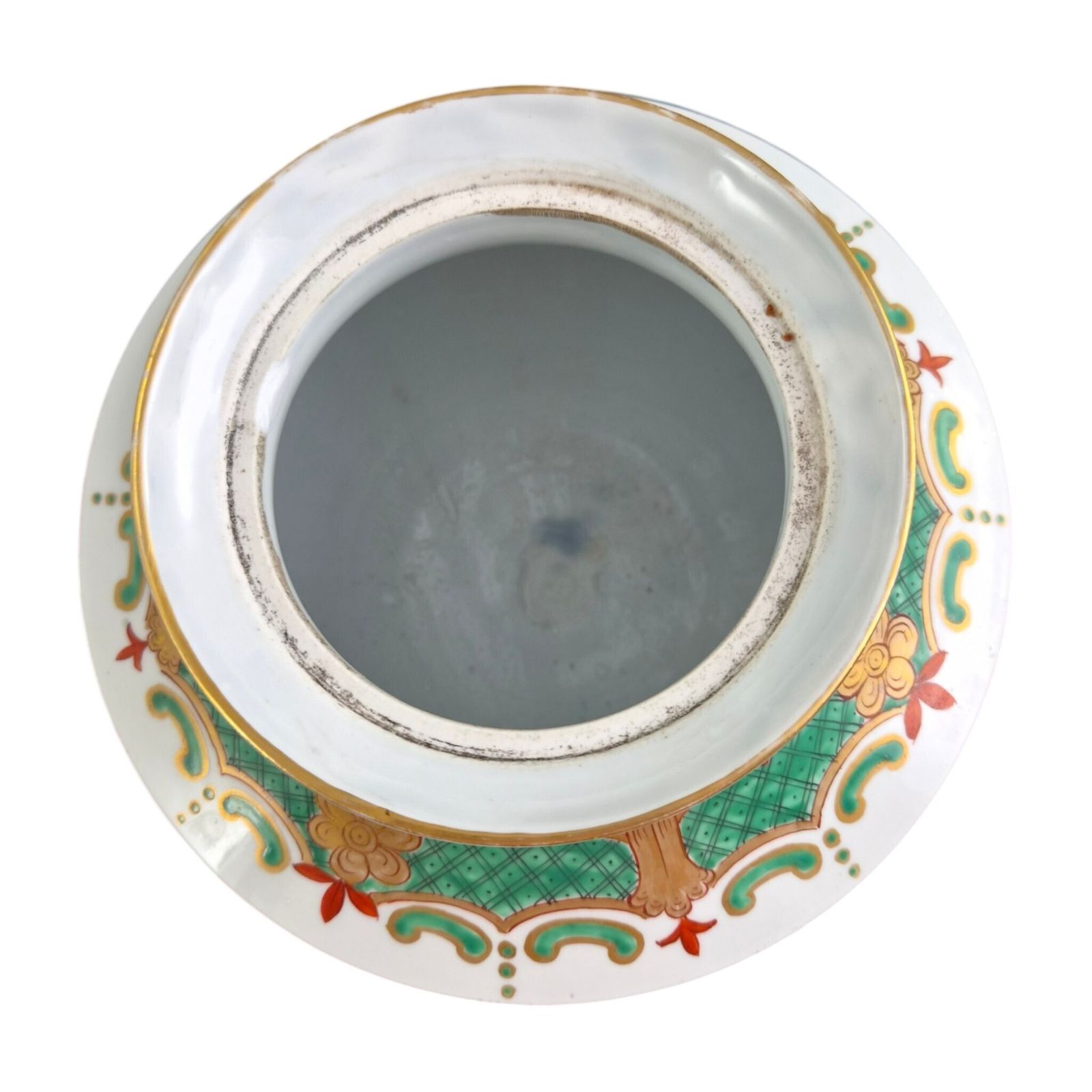 photo for sale Franse Samson Paris Chinoiserie Armorial Vaas met Deksel, 1880-1890