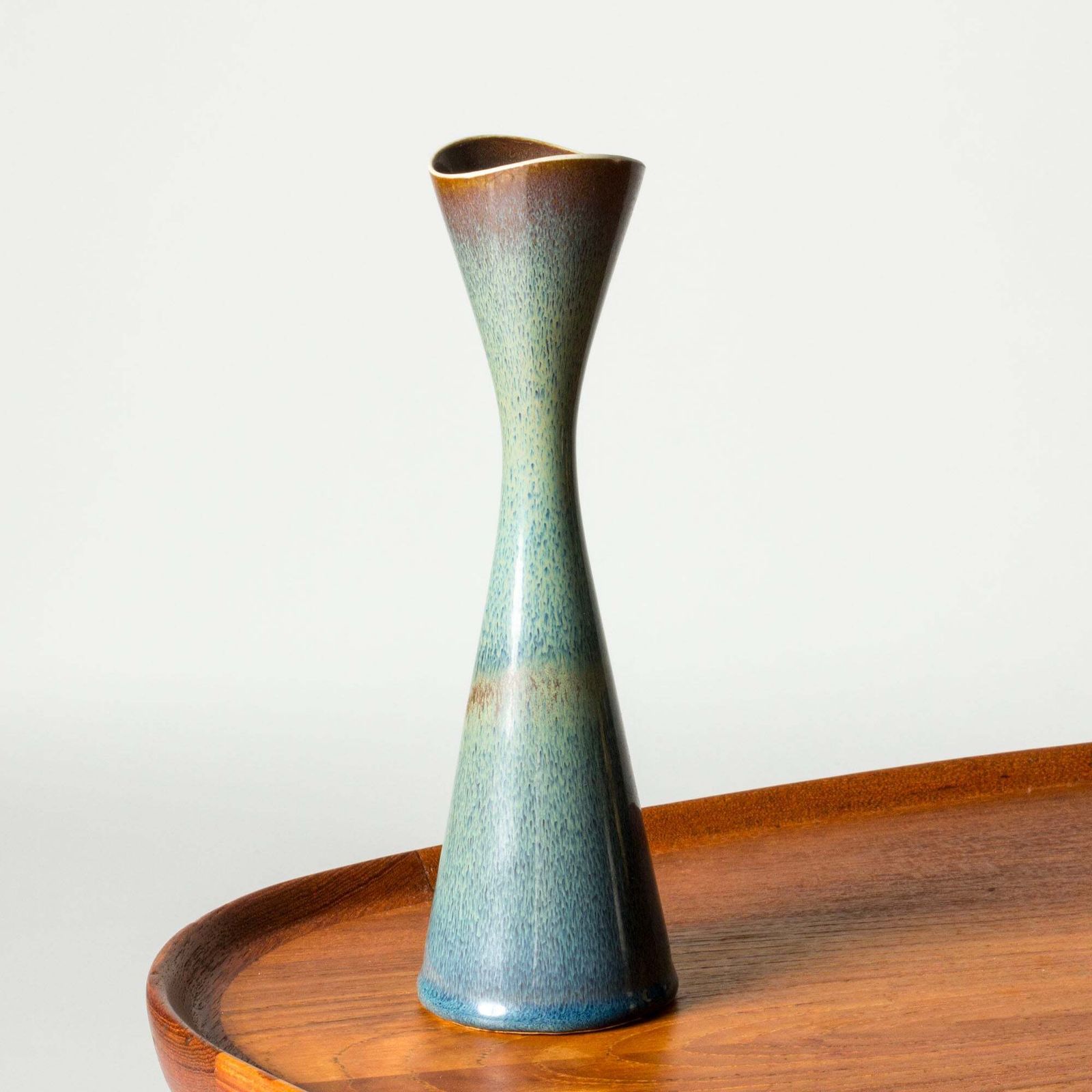 Vase en grès mid-century par Stig Lindberg, Gustavsberg, Suède, 1961 photo Décoration
