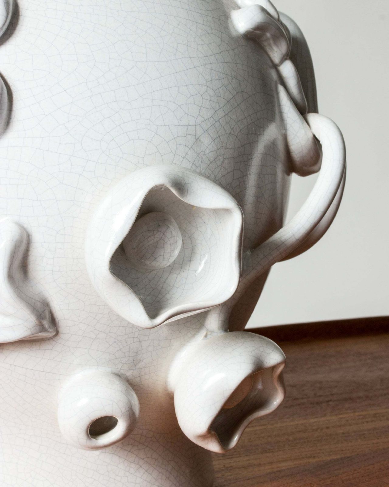 Lidded Earthenware Urn By Eva Jancke Björk, Bo Fajans, Sweden, 1930/40s photo vintage