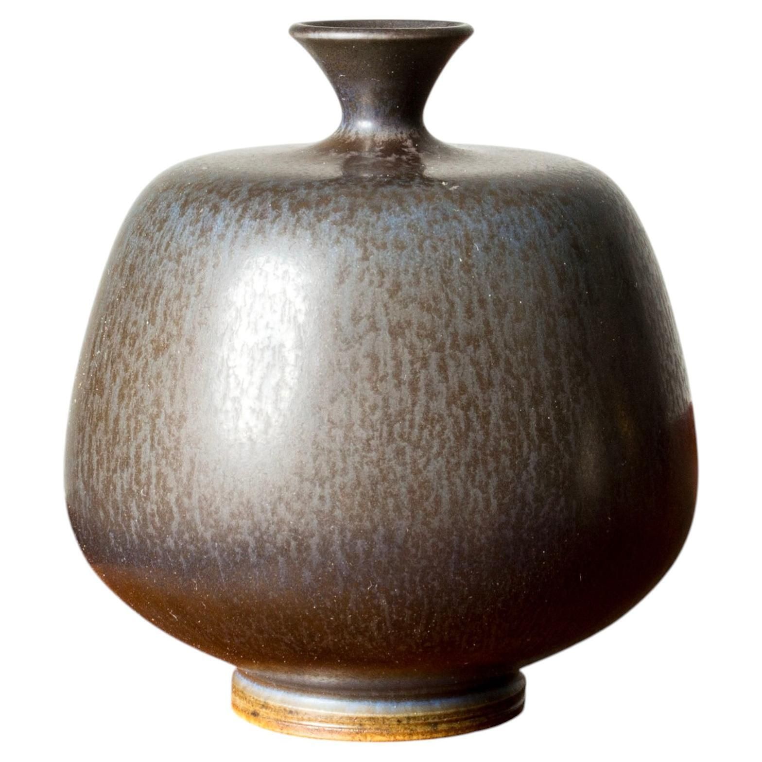 Mid-century stoneware vaas van Berndt Friberg, Gustavsberg, Zweden, 1965
