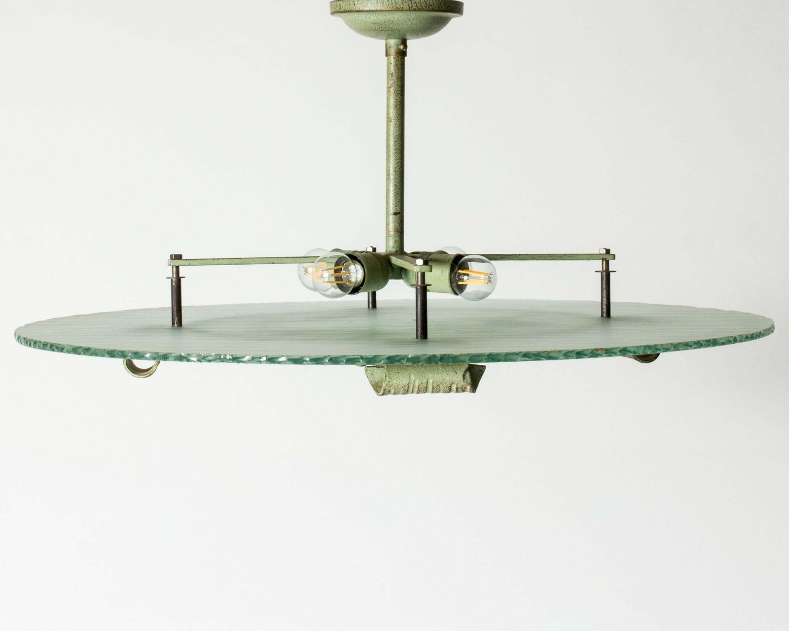 Luminaires Plafonnier Swedish Grace, Bjerkås Armatur, Suède, années 1940 photo