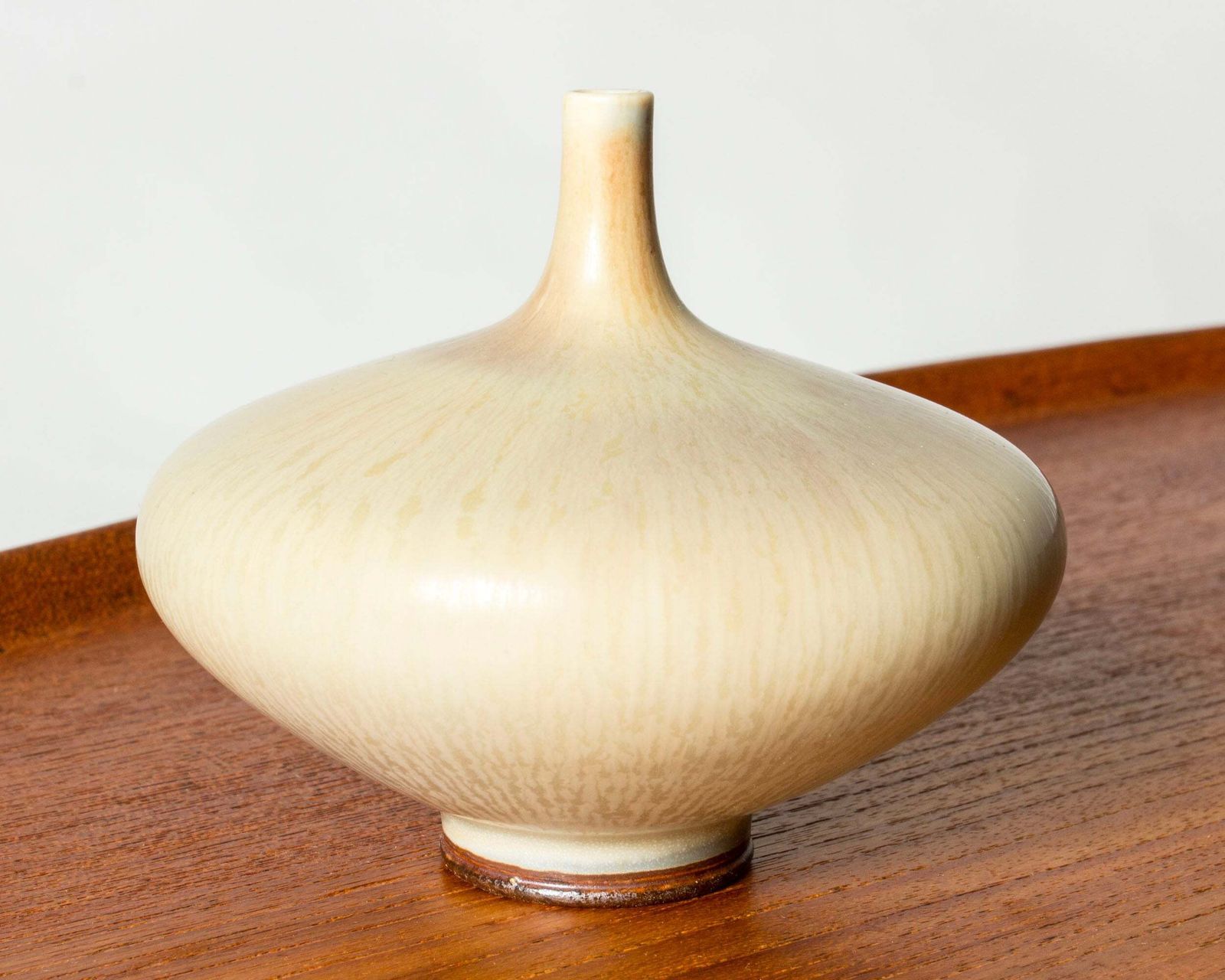 Mid-century stoneware vaas van Berndt Friberg, Gustavsberg, Zweden, 1954 photo for sale