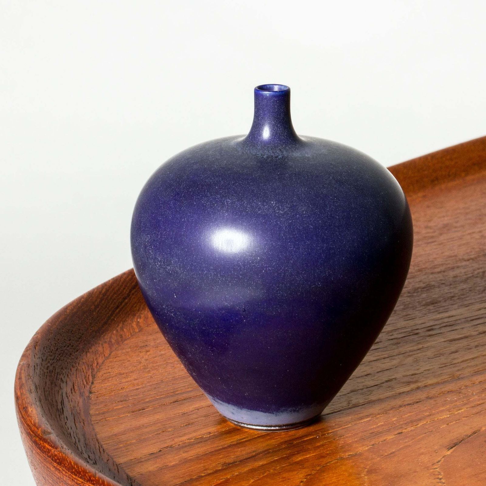 Midcentury Stoneware Vase By Berndt Friberg, Gustavsberg, Sweden, 1950s photo for sale