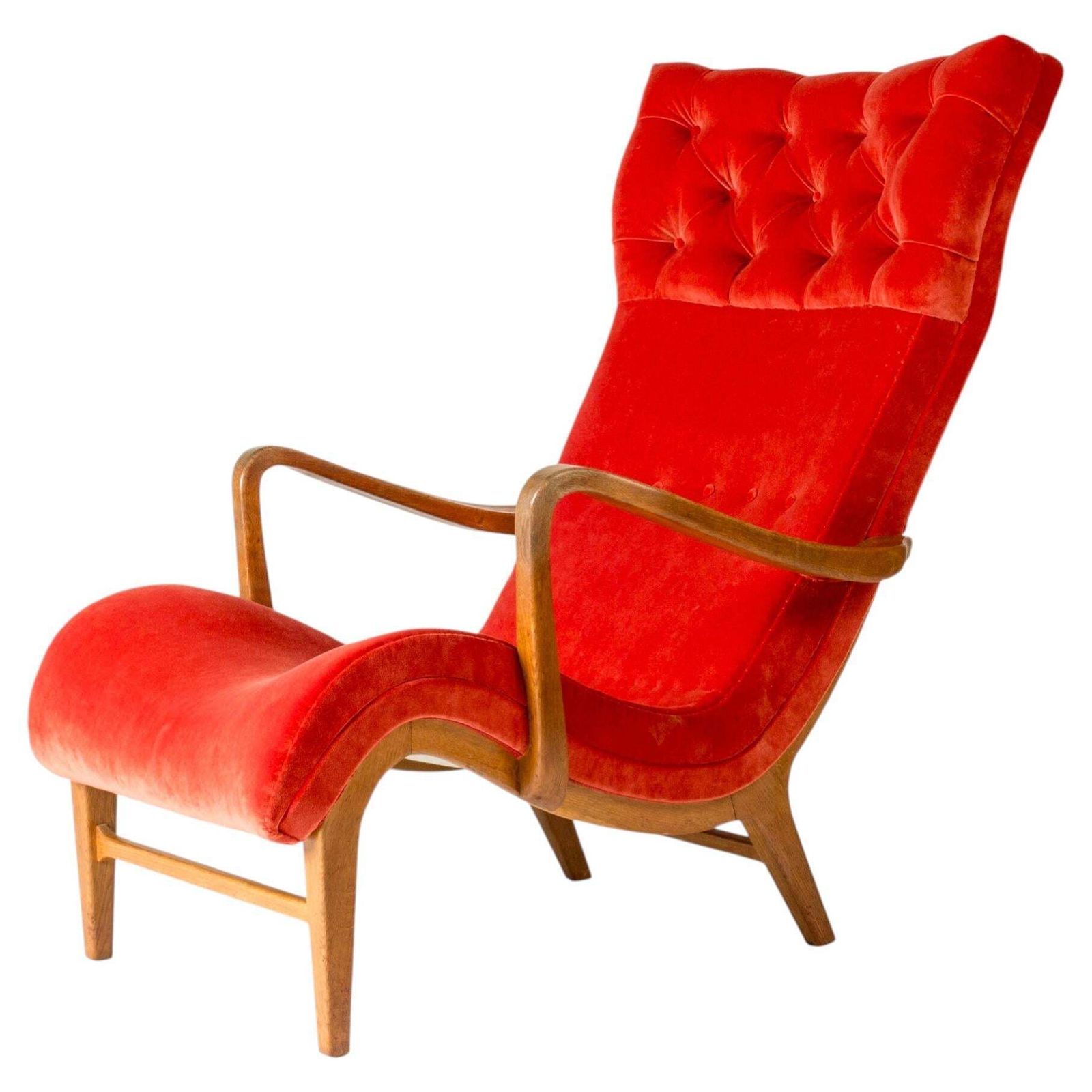 Fauteuil moderne suédois par Carl Cederholm, Firma Stil & Form, Suède, années 1940