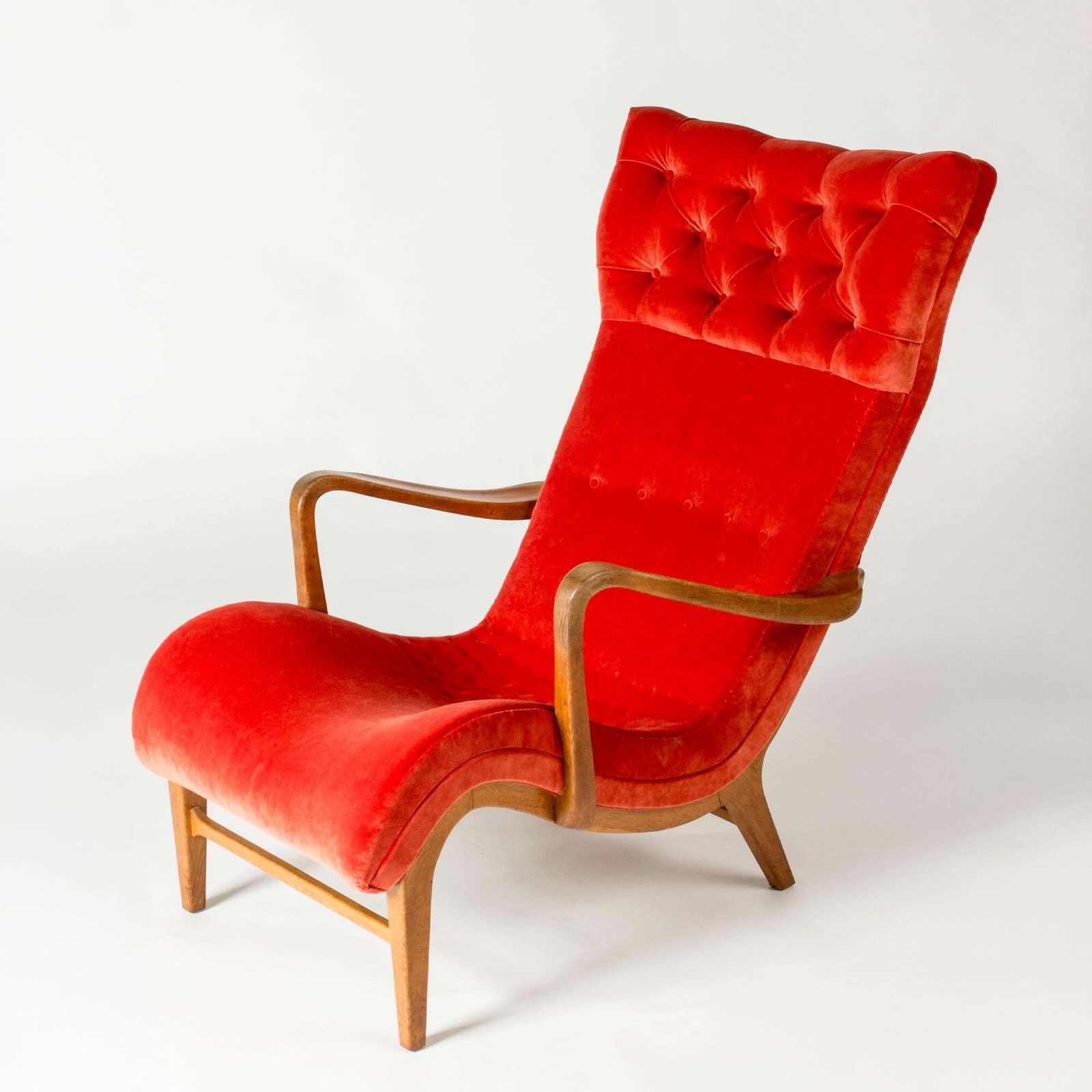 Fauteuil moderne suédois par Carl Cederholm, Firma Stil & Form, Suède, années 1940 photo for sale