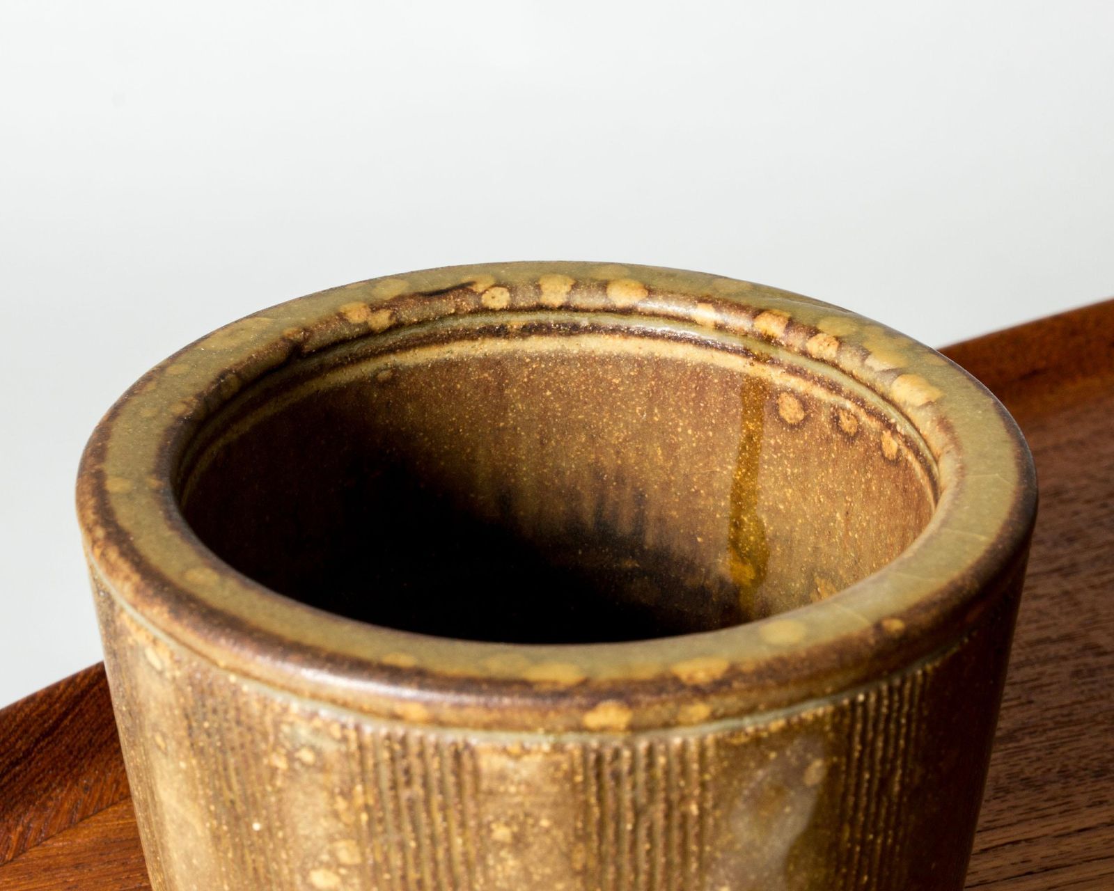 Stoneware "Farsta" vaas van Wilhelm Kåge, Gustavsbergs Studio, Zweden, 1952 photo vinterior