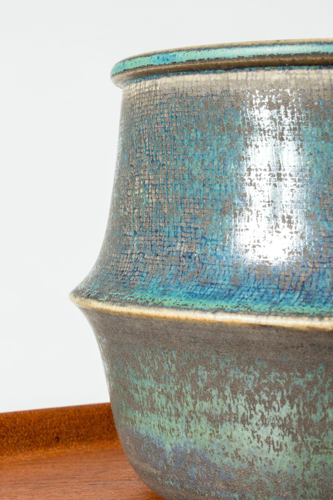 Vase en grès mid-century par Stig Lindberg, Gustavsbergs Studio, Suède, 1963 photo buy