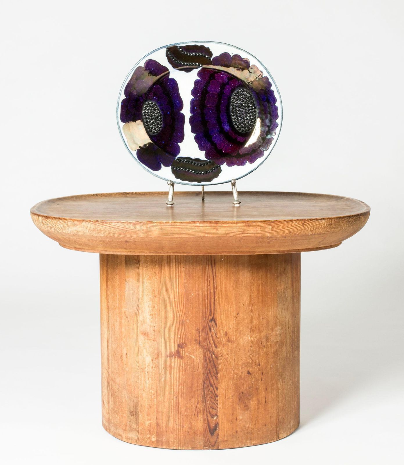Unique Stoneware Platter By Birger Kaipiainen For Arabia, Finland, 1960/70s photo furniture