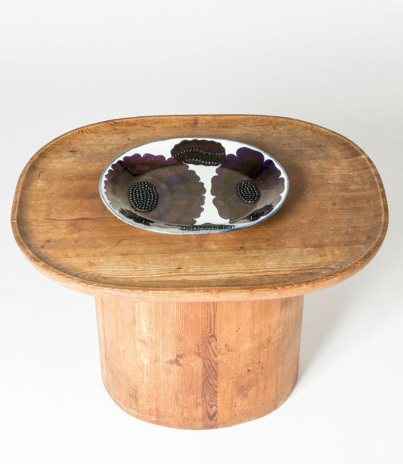 Unique Stoneware Platter By Birger Kaipiainen For Arabia, Finland, 1960/70s photo Home Decor
