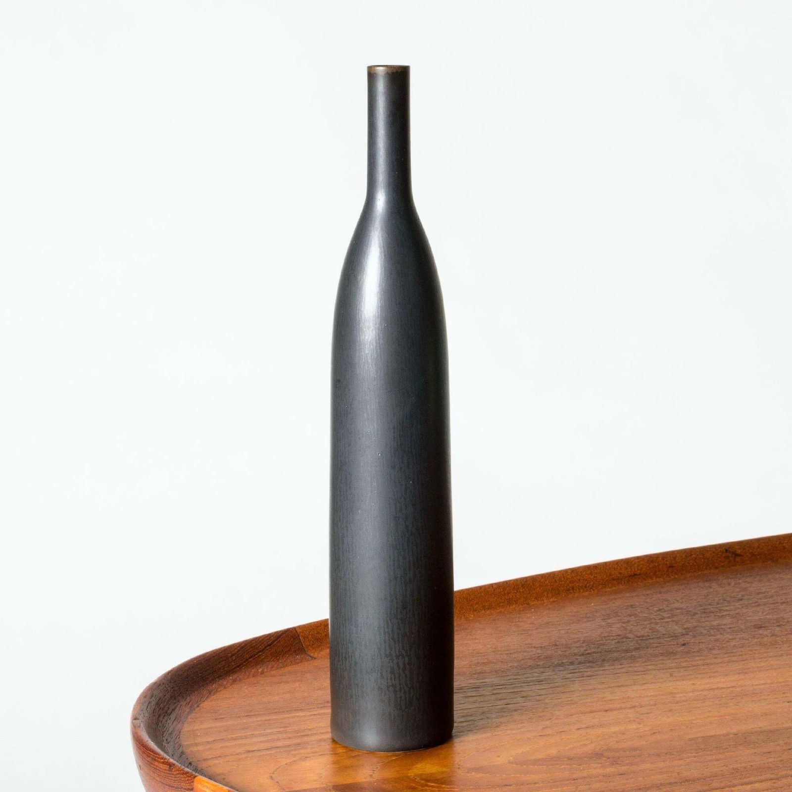 Vase en grès mid-century par Carl-Harry Stålhane, Rörstrand, Suède, années 1950 photo furniture