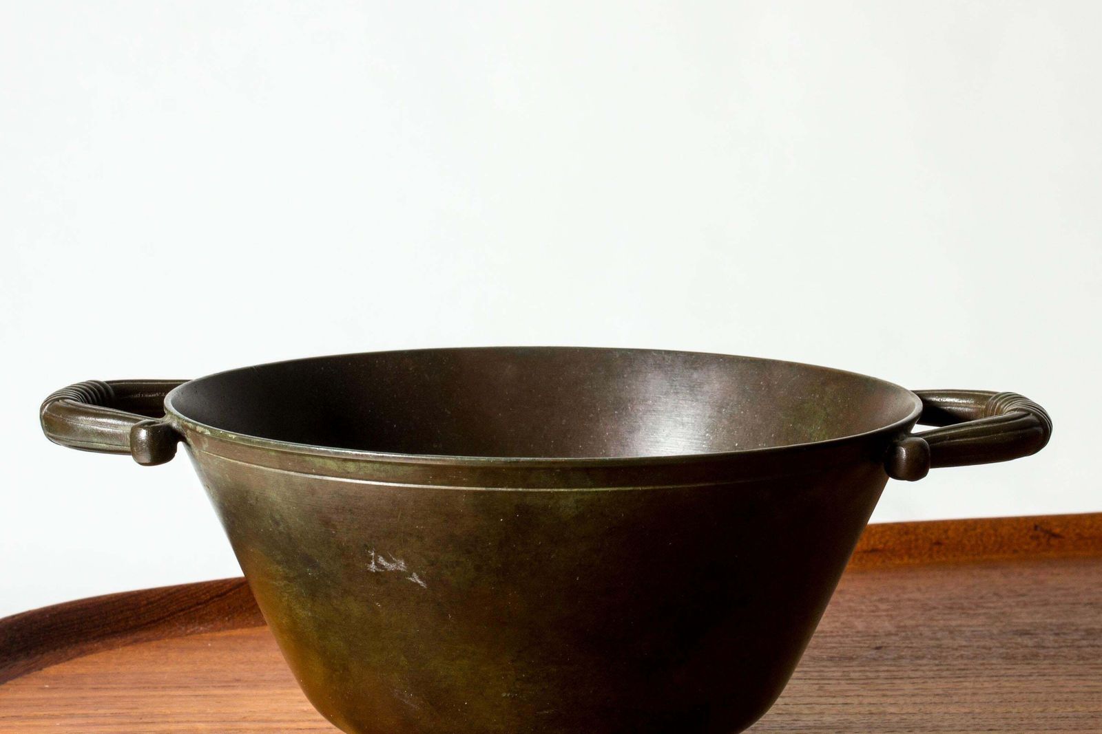 Swedish Modernist Patinated Bronze Bowl From Gab, 1930s photo Home Decor