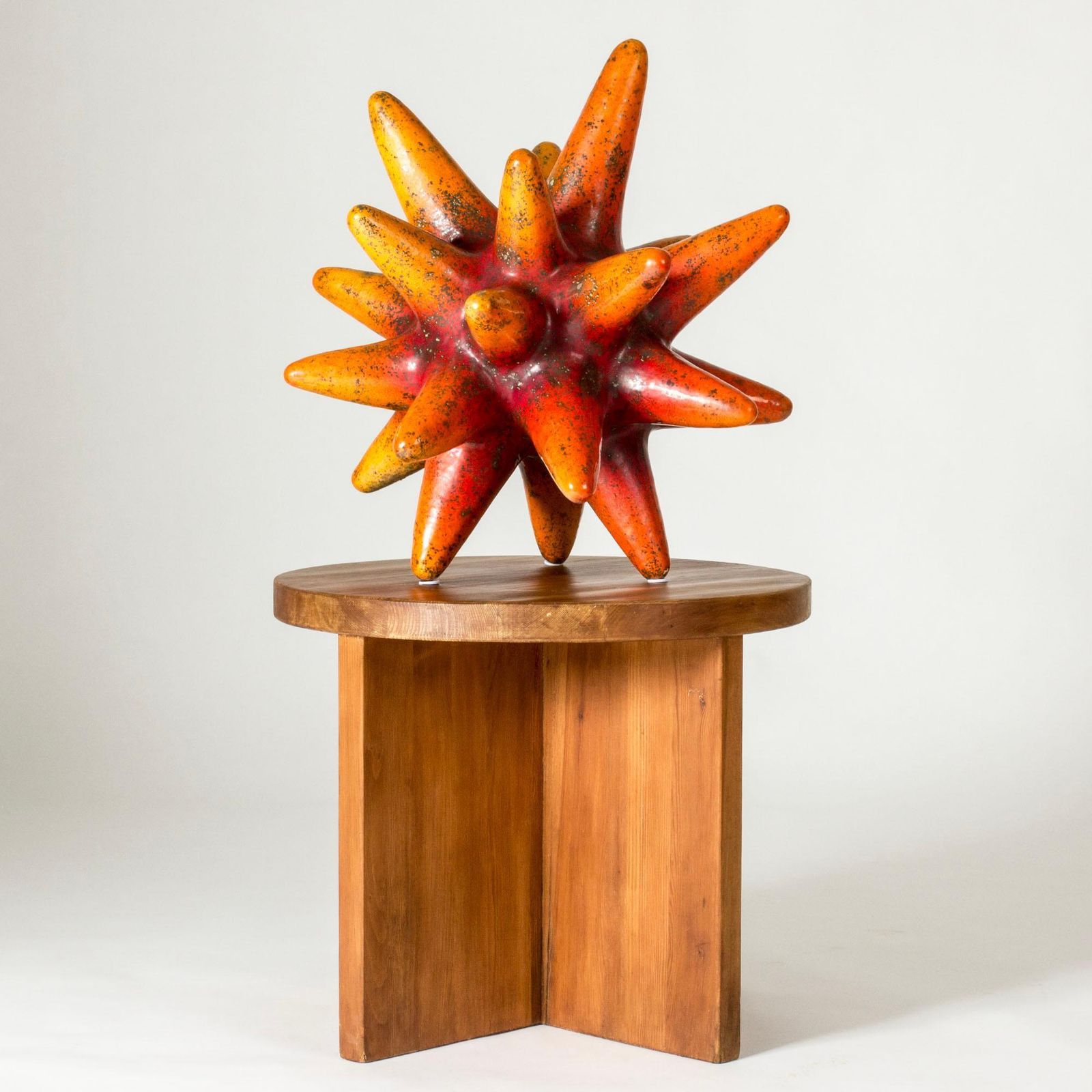 Zweedse modernistische zeegel-sculptuur van Hans Hedberg, Biot, Frankrijk photo Kunst