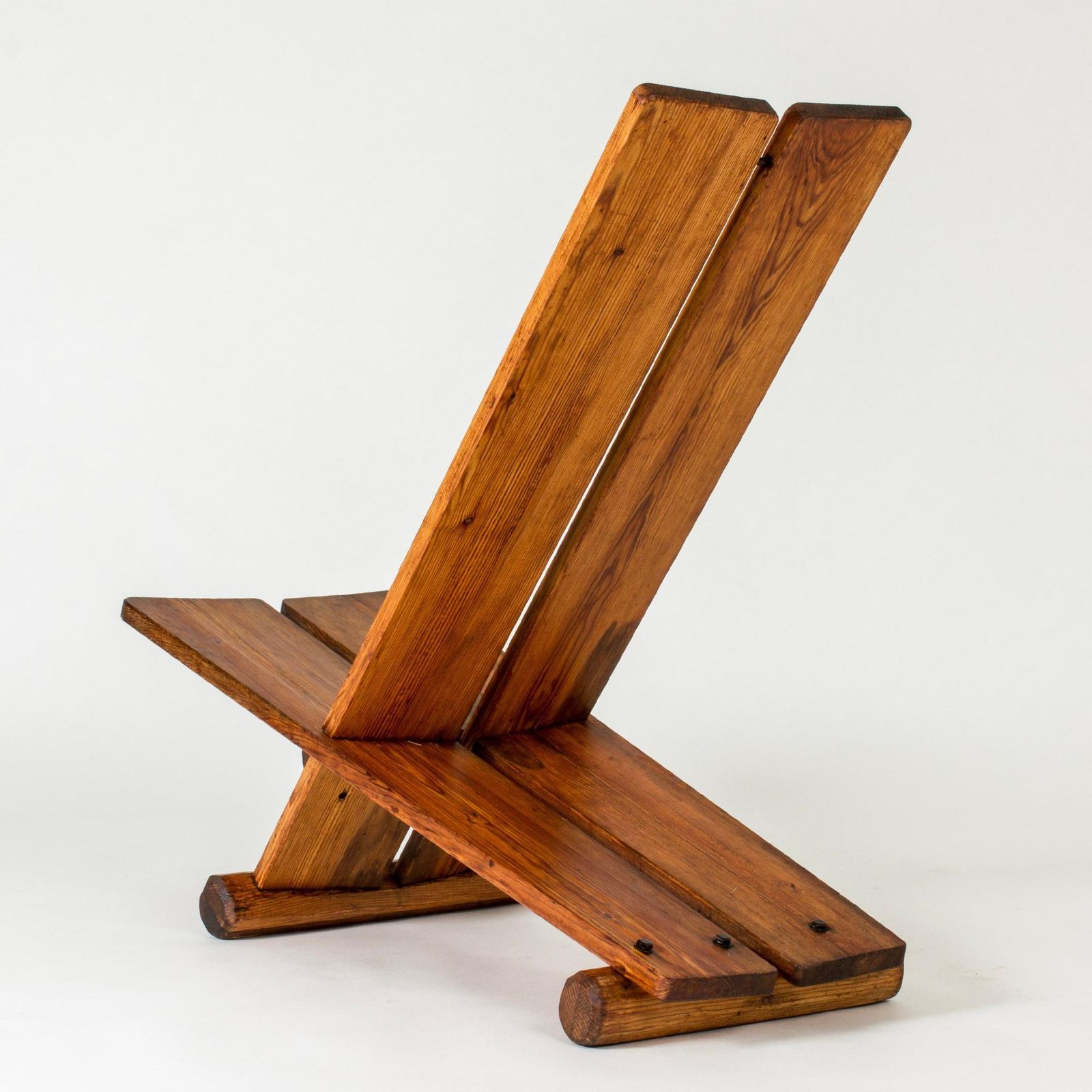 "Skoga" Pine Lounge Chair by Axel Einar Hjorth, NK, Sweden, jaren 1930 photo 74187.0