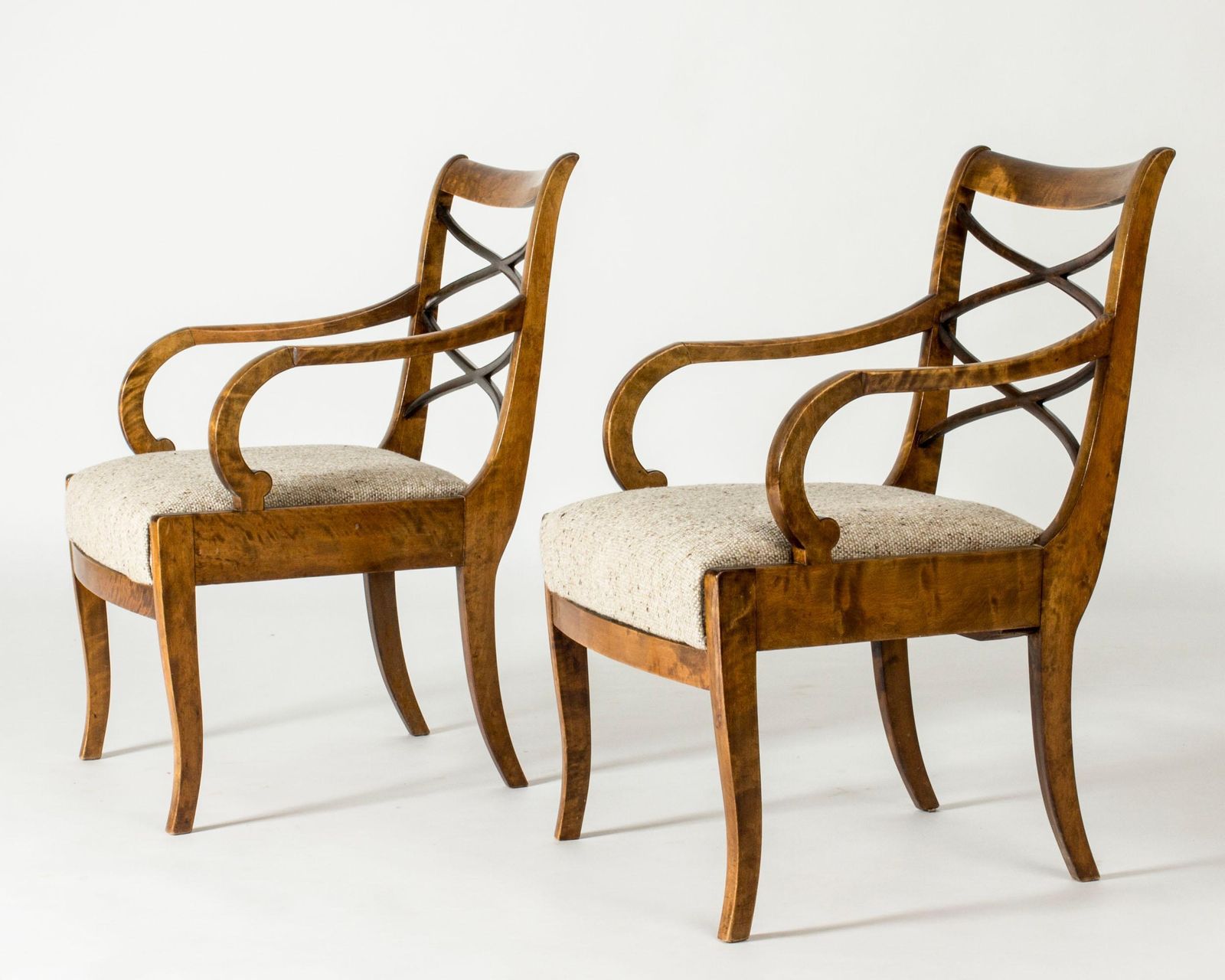 Paire de fauteuils Swedish Grace par Carl Malmsten, Bodafors, années 1920 photo for sale