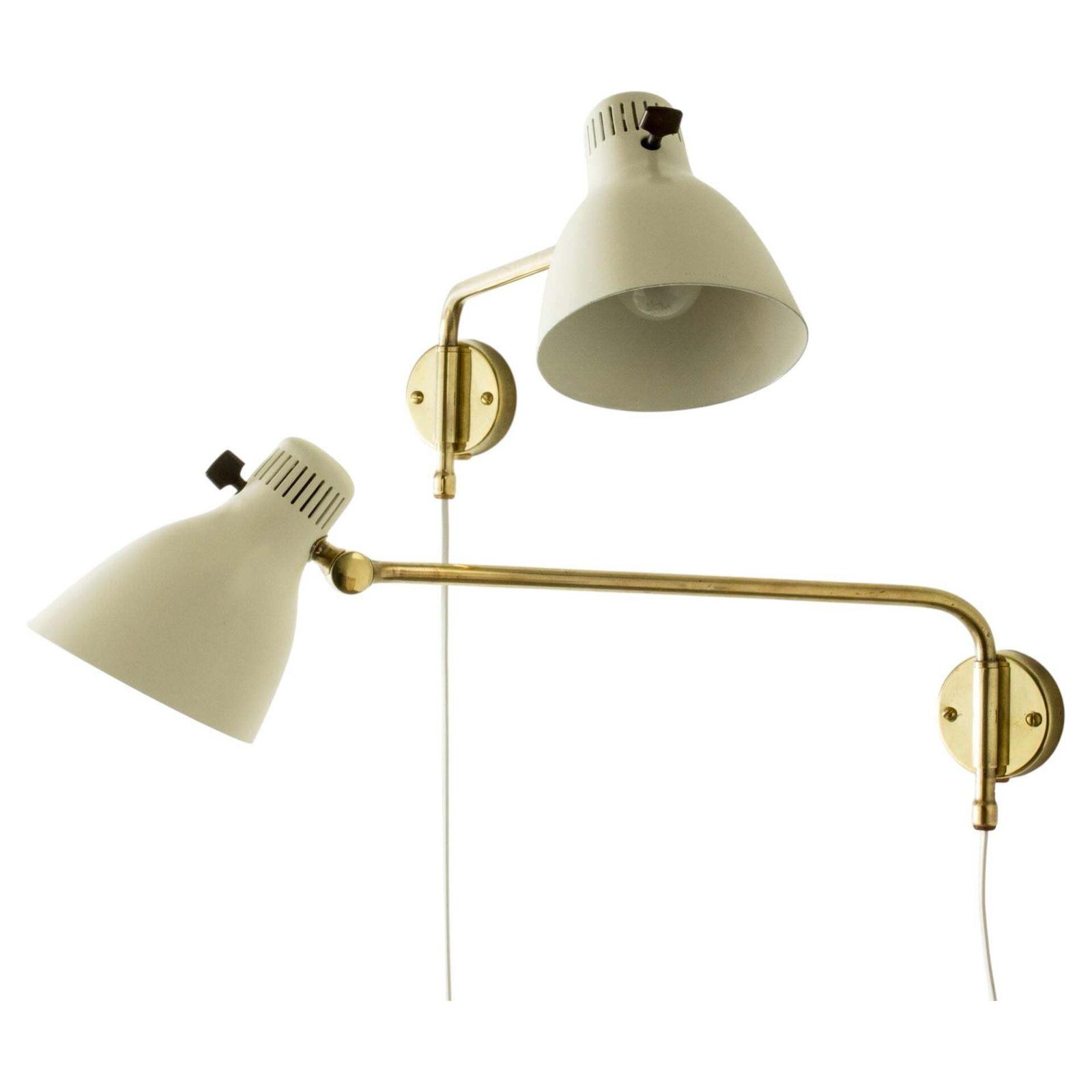 Mid-century wandlampen toegeschreven aan Hans Bergström voor Asea, Zweden, jaren 1950