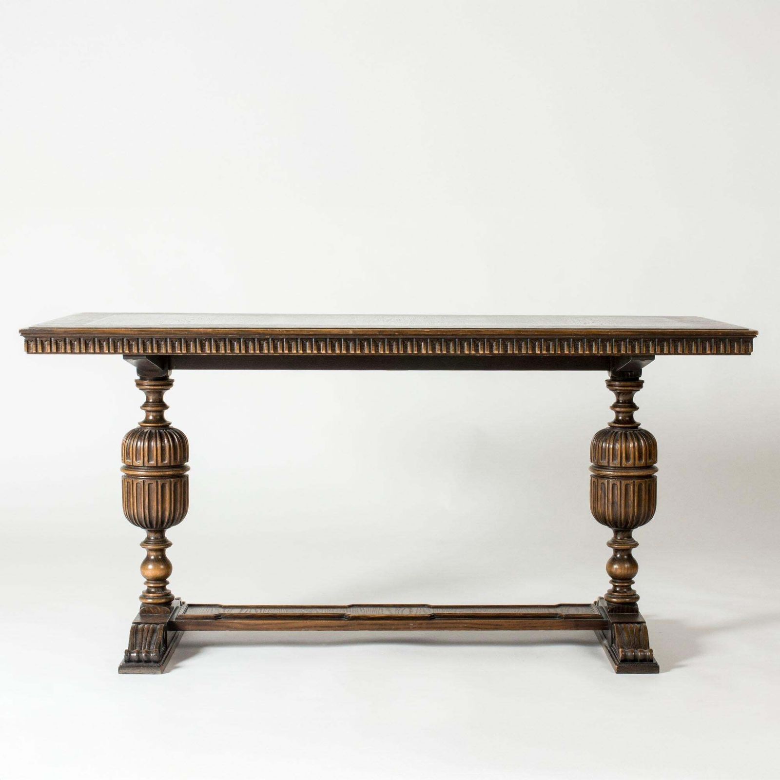 Swedish Grace Library Table "Charles" By Axel Einar Hjorth For Nk, Sweden, 1929 photo Furniture