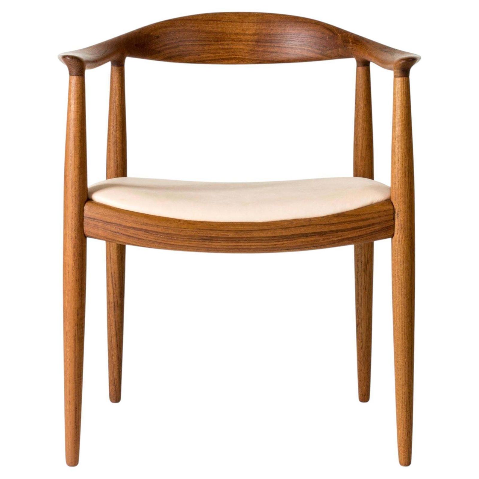Mid-Century Modern "The Chair" in teak van Hans J. Wegner, Denemarken, jaren 1950