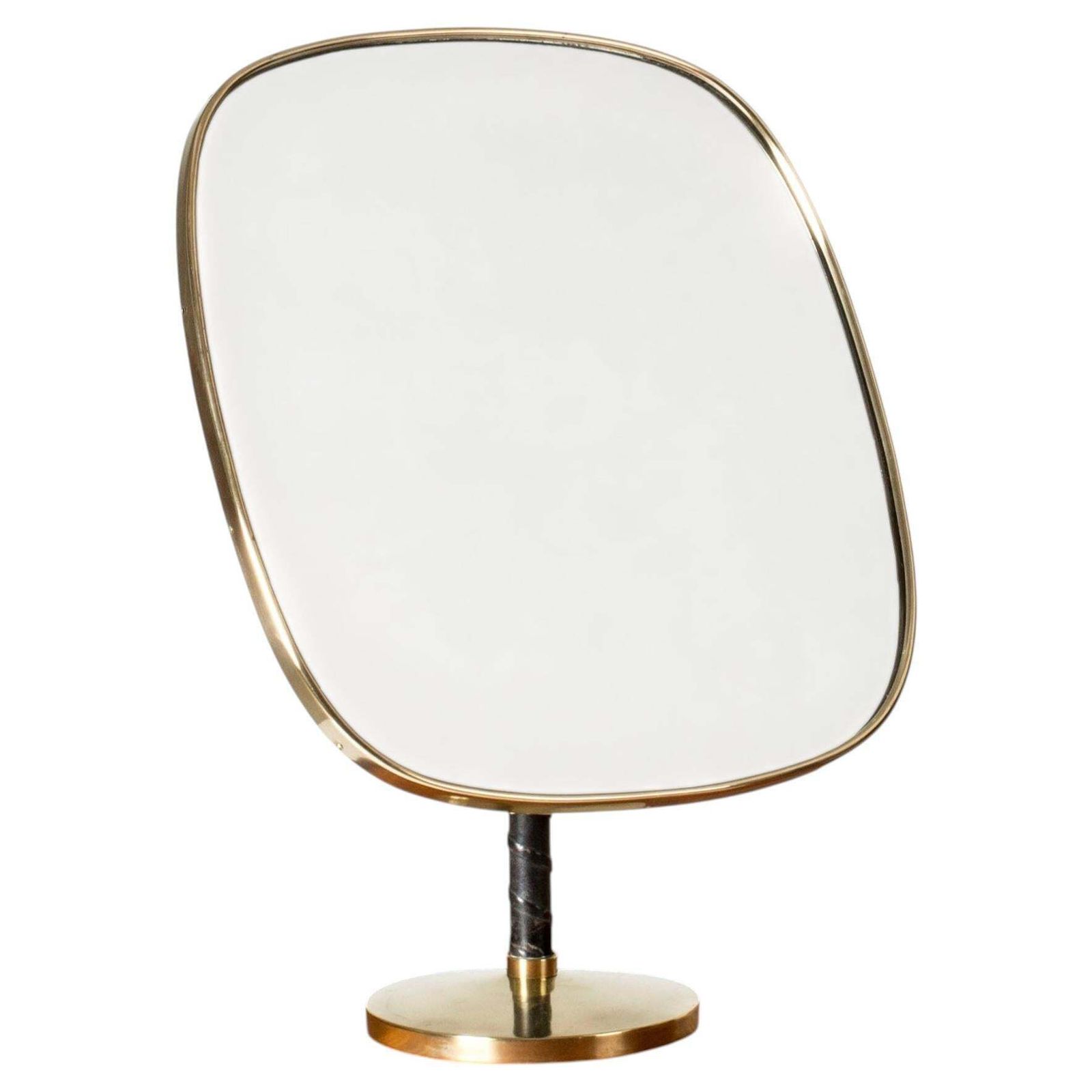 Miroir de table moderne scandinave par David Rosén pour Nordiska Kompaniet, Suède, années 1950