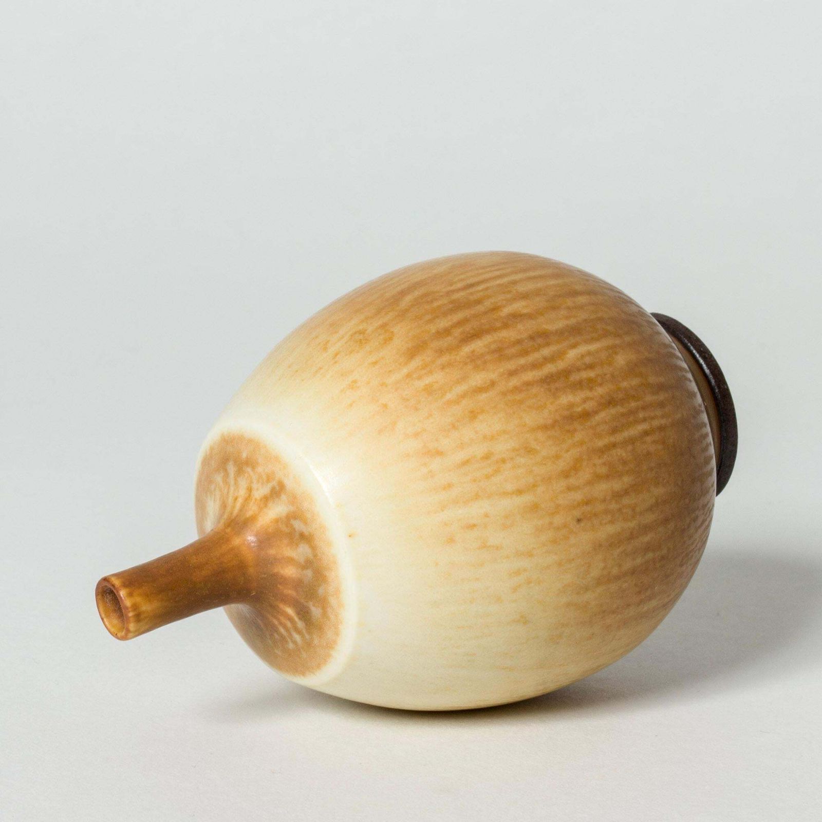 Vase en grès mid-century par Berndt Friberg, Gustavsberg, Suède, 1977 photo for sale