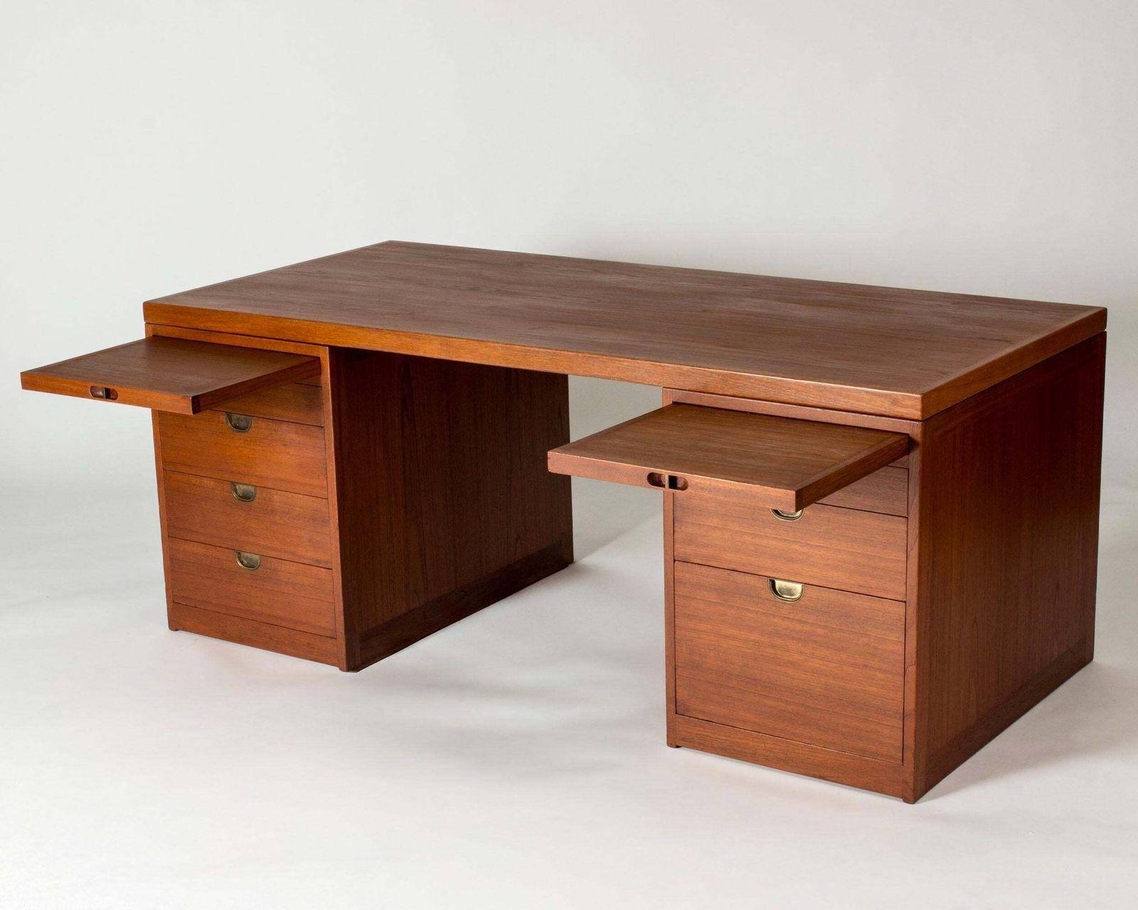 Teakhouten bureau van Børge Mogensen, Scandinavisch Modern, Denemarken, ca. jaren 1950 photo 9032.0