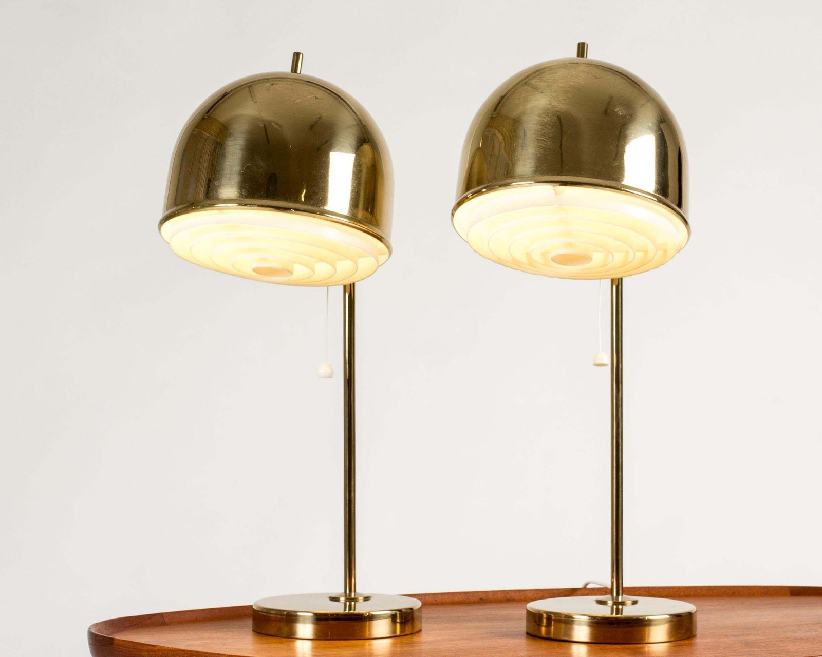 Vintage Mid-Century Messing Tafellampen van Bergboms, Zweden, jaren 1960 photo Verlichting