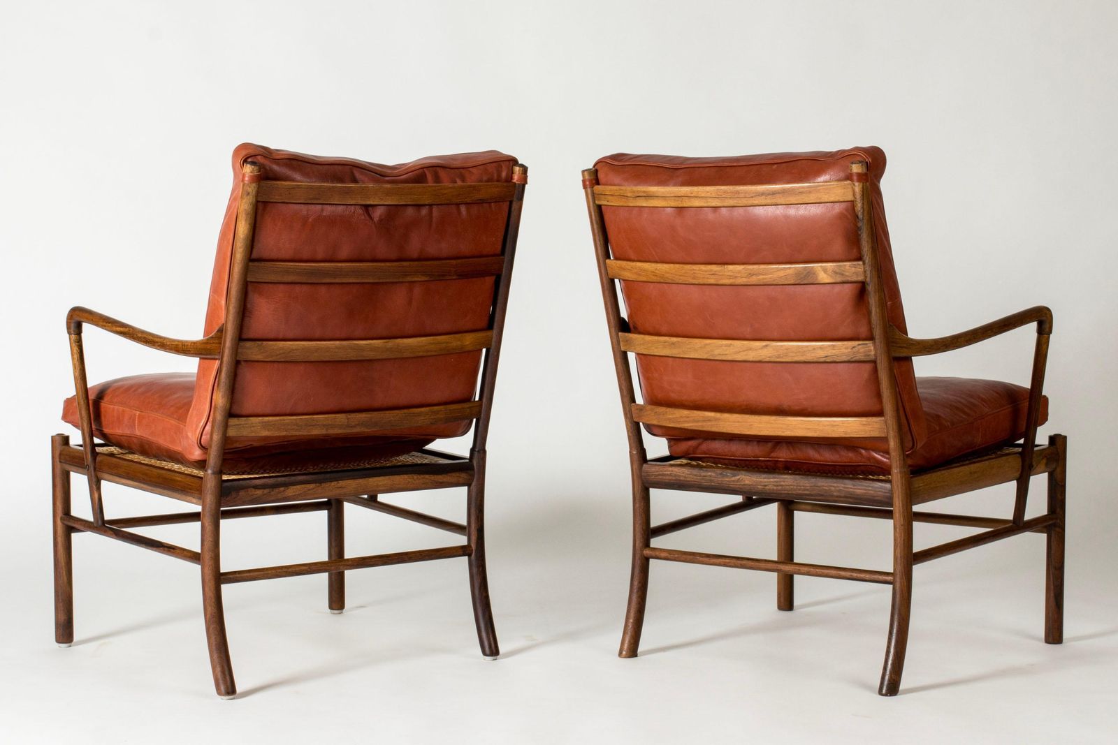 Fauteuils de salon scandinaves modernes « Colonial » par Ole Wanscher, Danemark, années 1940 photo for sale